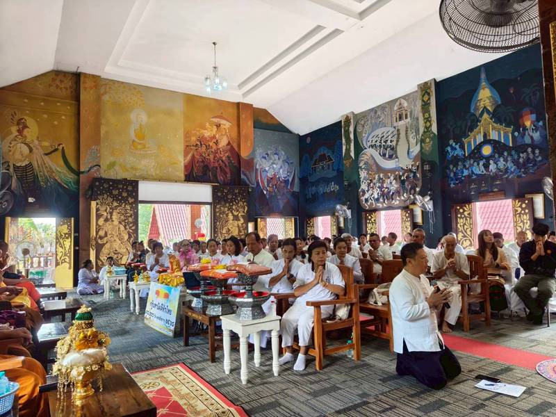 ภาพร่วมพิธีกรรมวัดยางอ้อยใต้เทพนิมิตมงคล