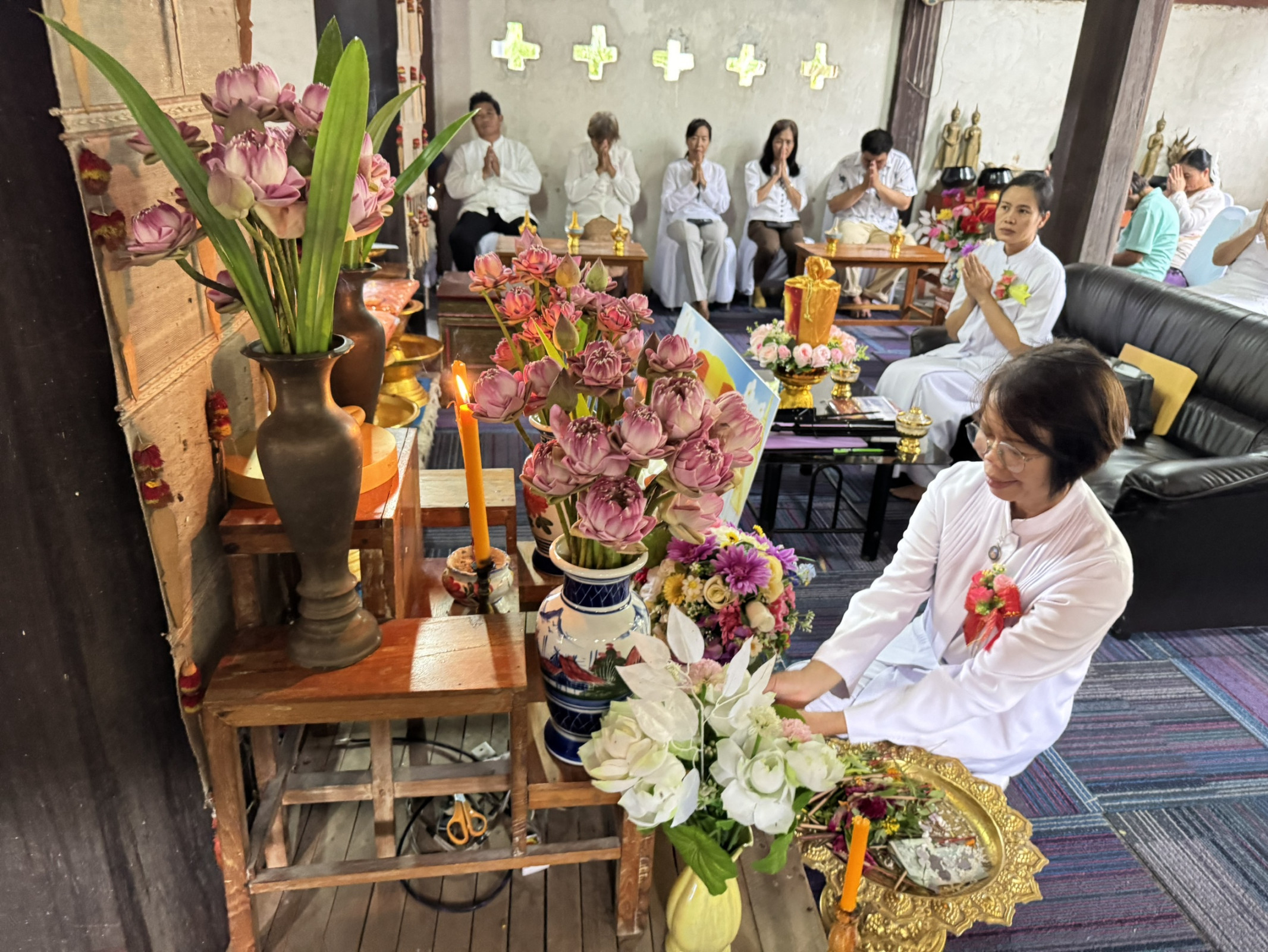 ภาพร่วมพิธีกรรมวัดสบลี