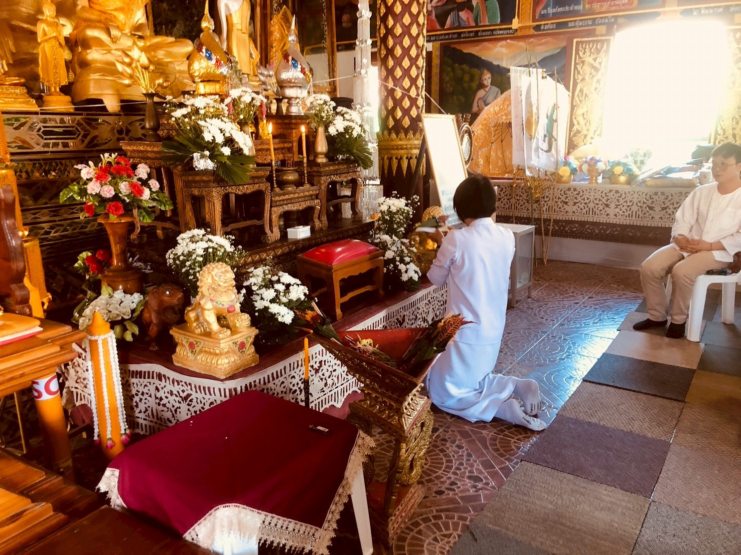 ภาพร่วมพิธีกรรมวัดสาญาณพลาราม