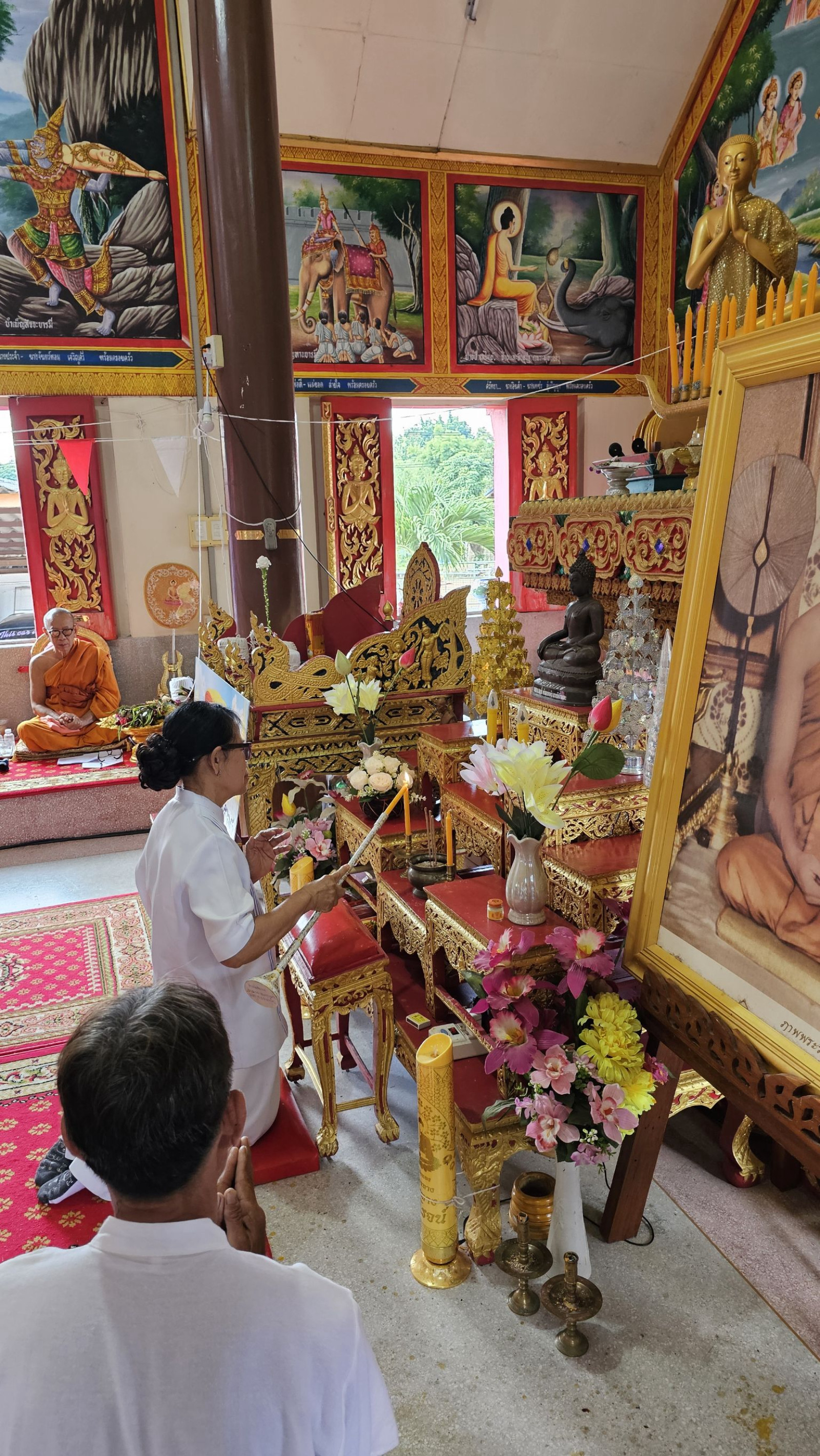 ภาพร่วมพิธีกรรมวัดบ้านแพะ