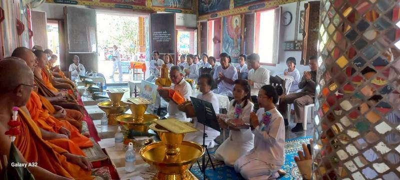 ภาพกล่าวคำถวายกฐินวัดห้วยเรียน