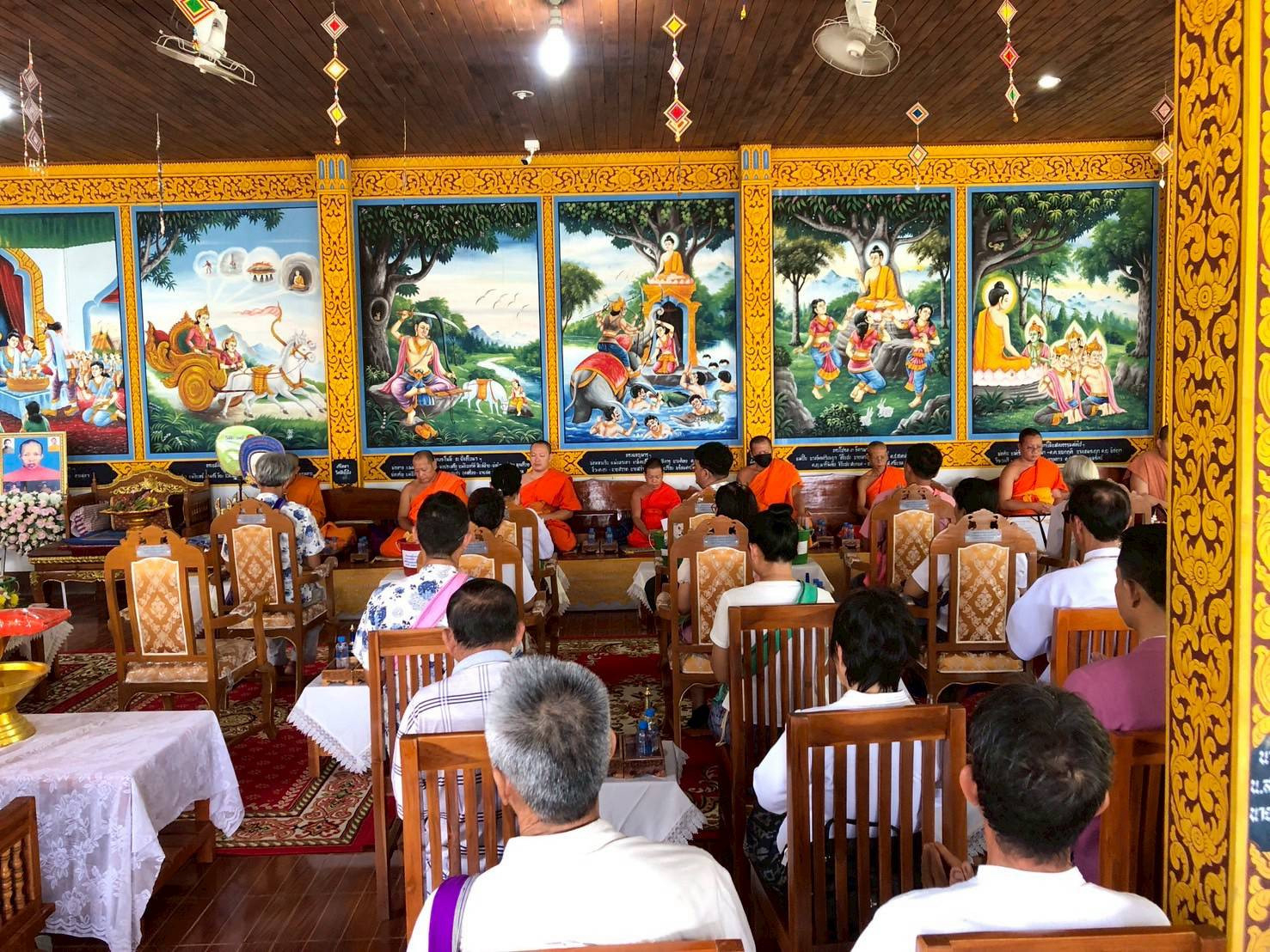 ภาพร่วมพิธีกรรมวัดสันโป่ง