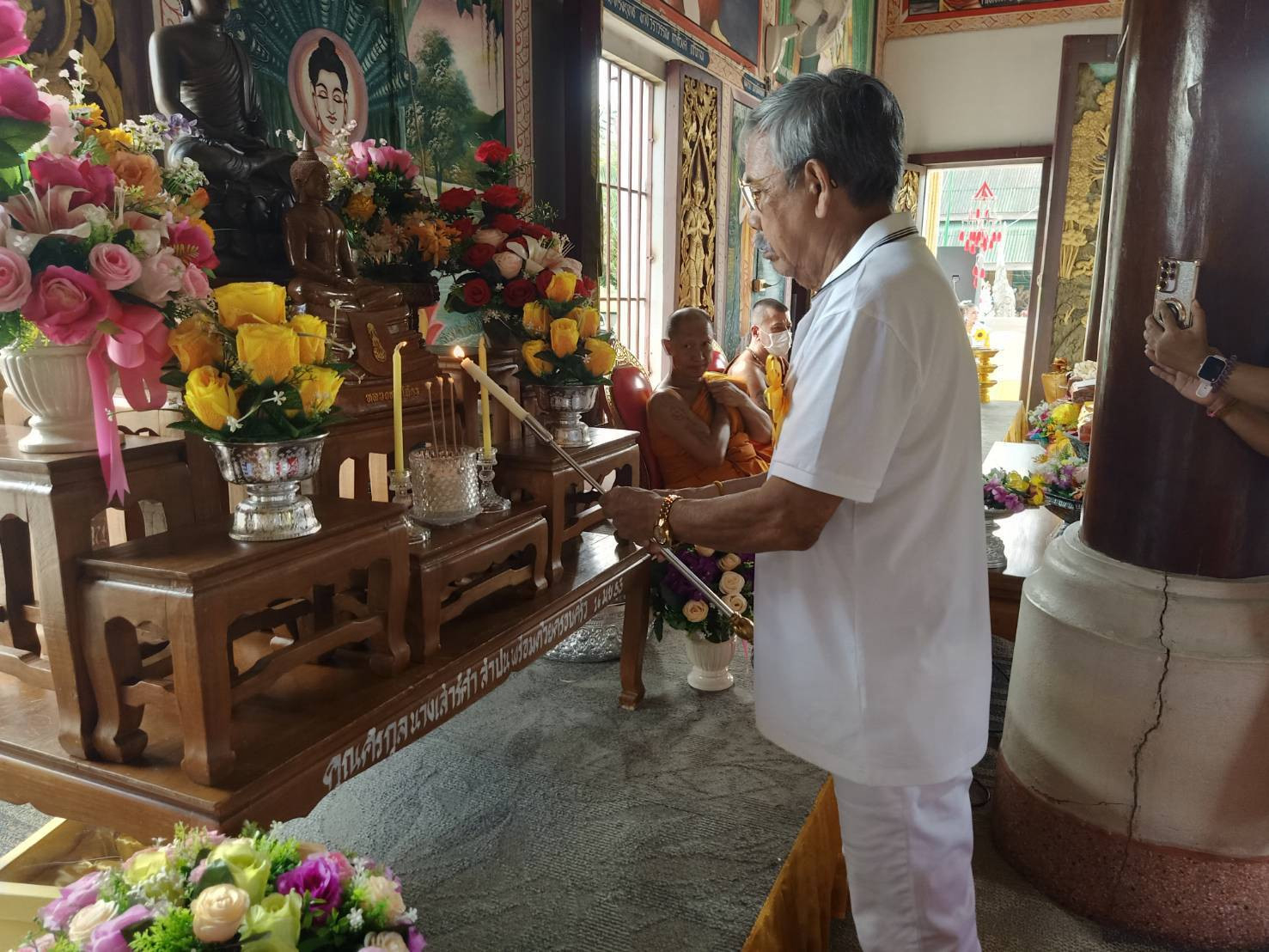 ภาพร่วมพิธีกรรมวัดสุทธาราม