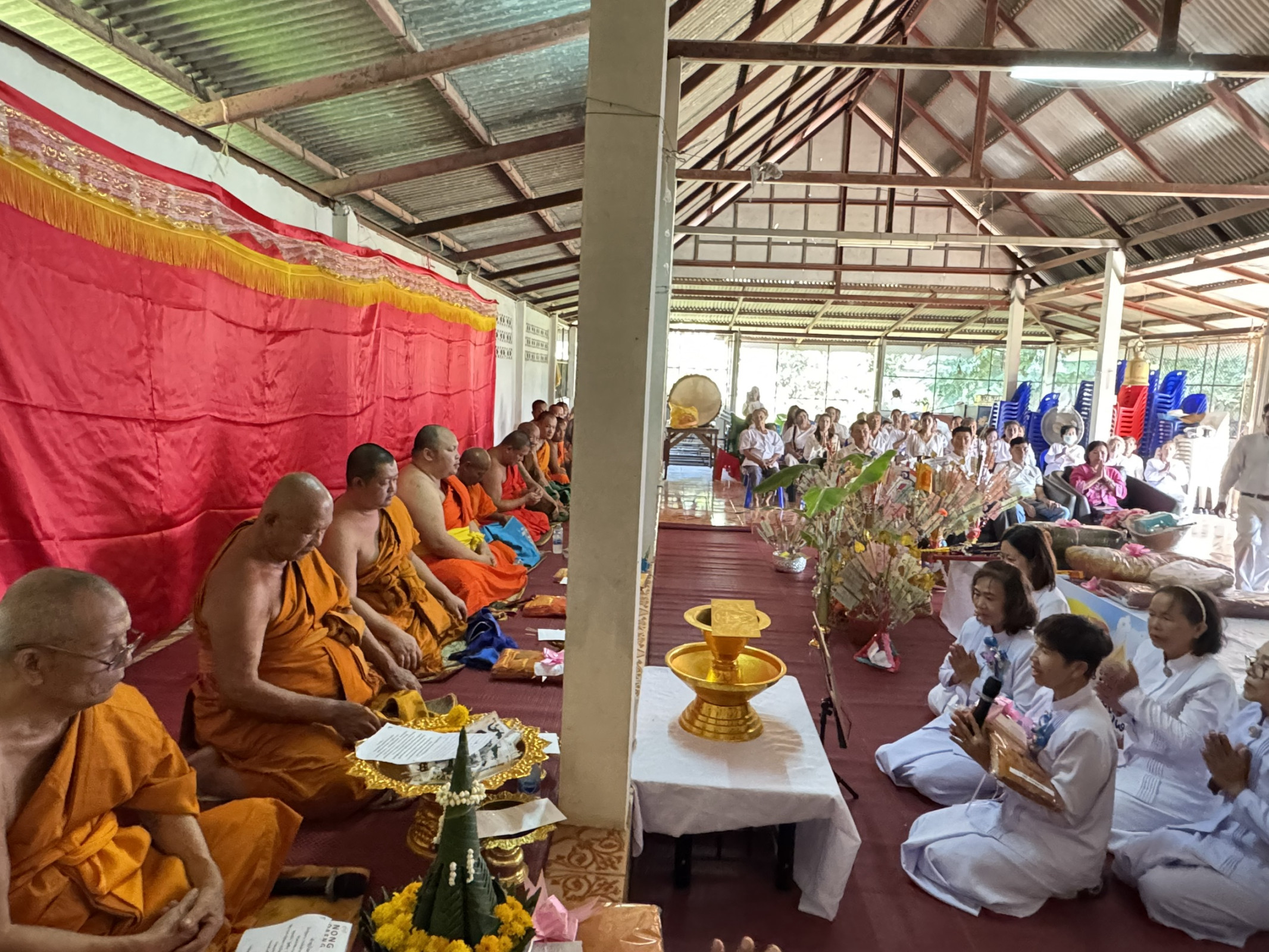 ภาพกล่าวคำถวายกฐินสำนักสงฆ์บ้านใหม่รุ่งเจริญ