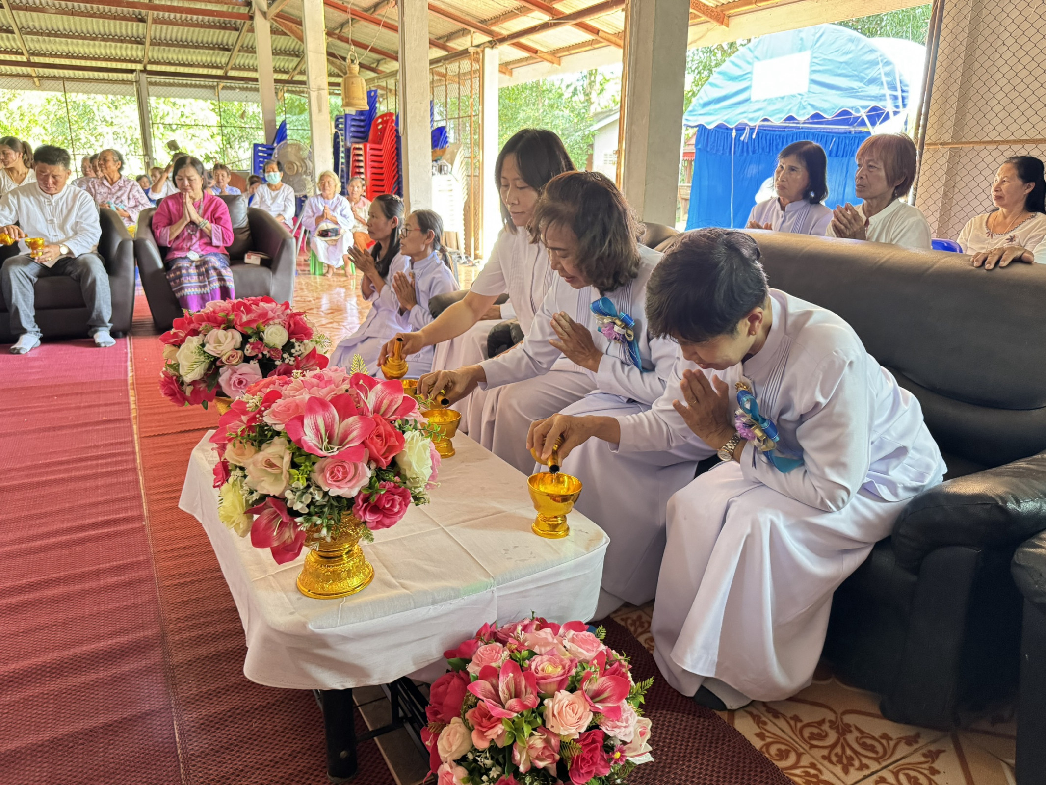 ภาพร่วมพิธีกรรมสำนักสงฆ์บ้านใหม่รุ่งเจริญ