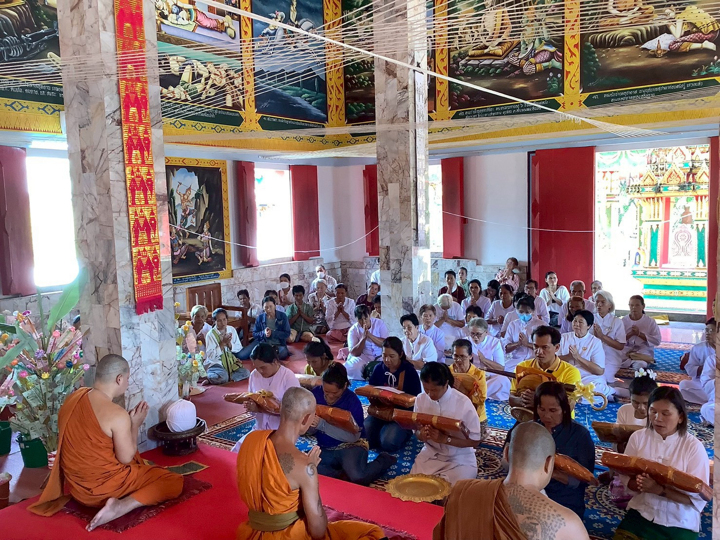 ภาพร่วมพิธีกรรมวัดไร่ลำปาง