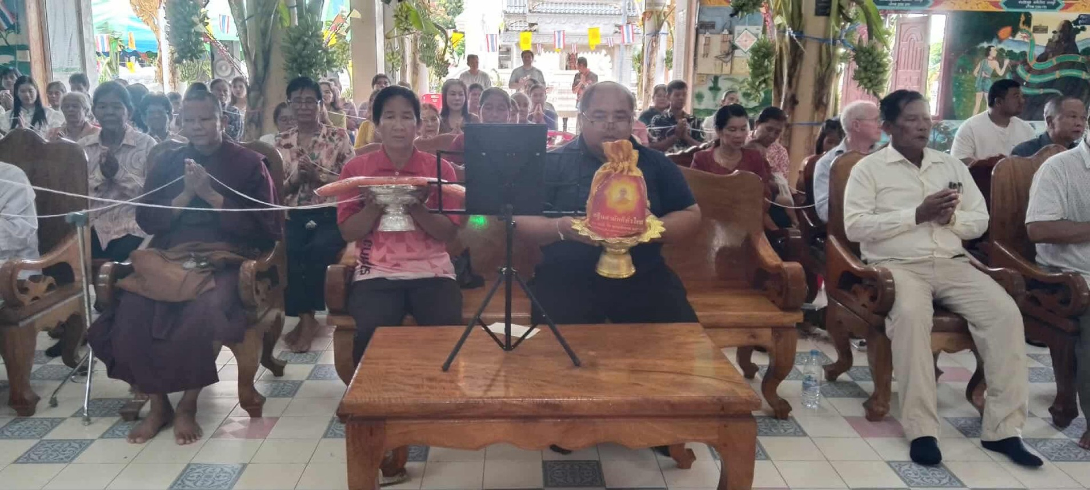 ภาพกล่าวคำถวายกฐินวัดก้องประชาราษฎร์