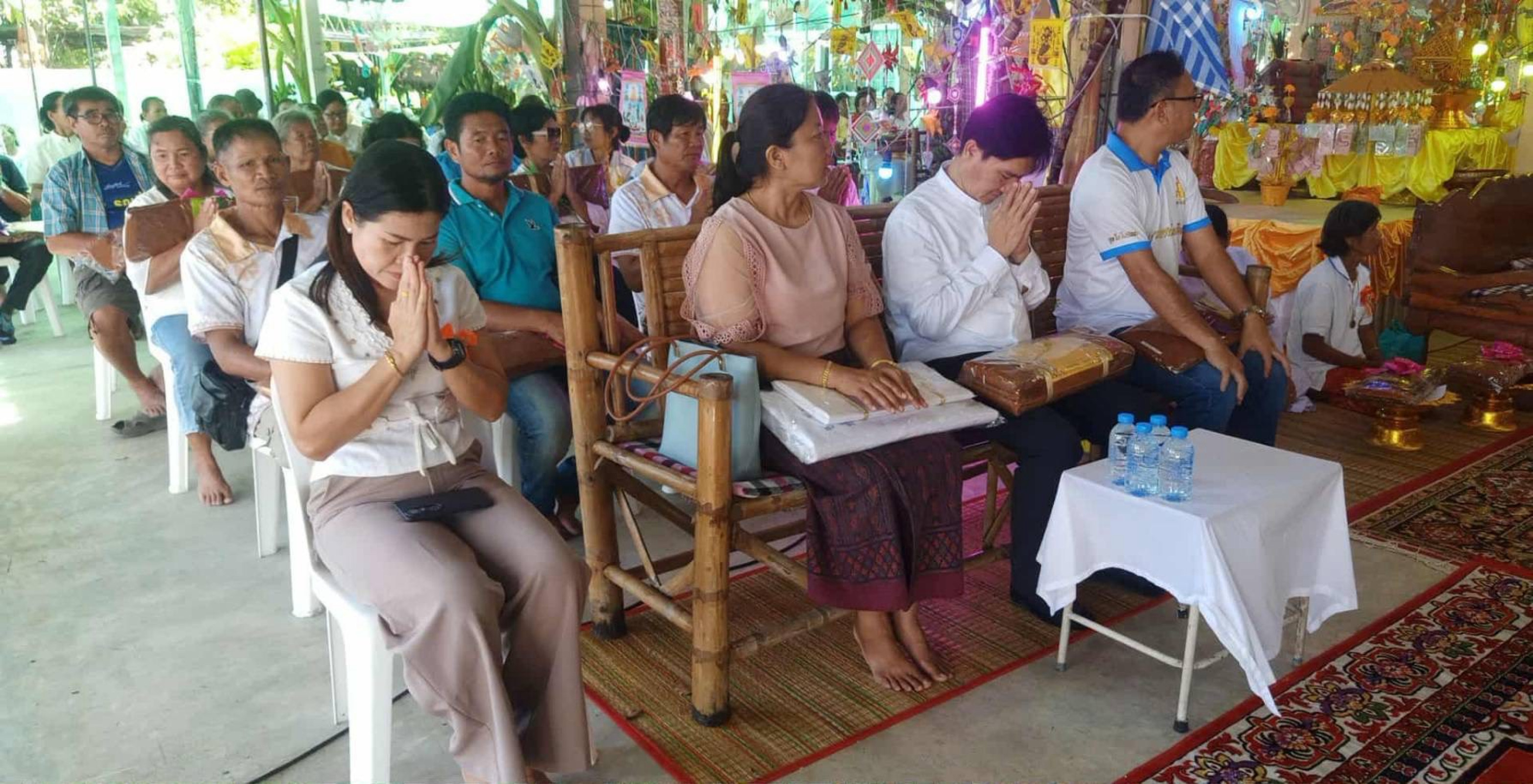 ภาพร่วมพิธีกรรมที่พักสงฆ์โนนโบสถ์เสถียรธรรม