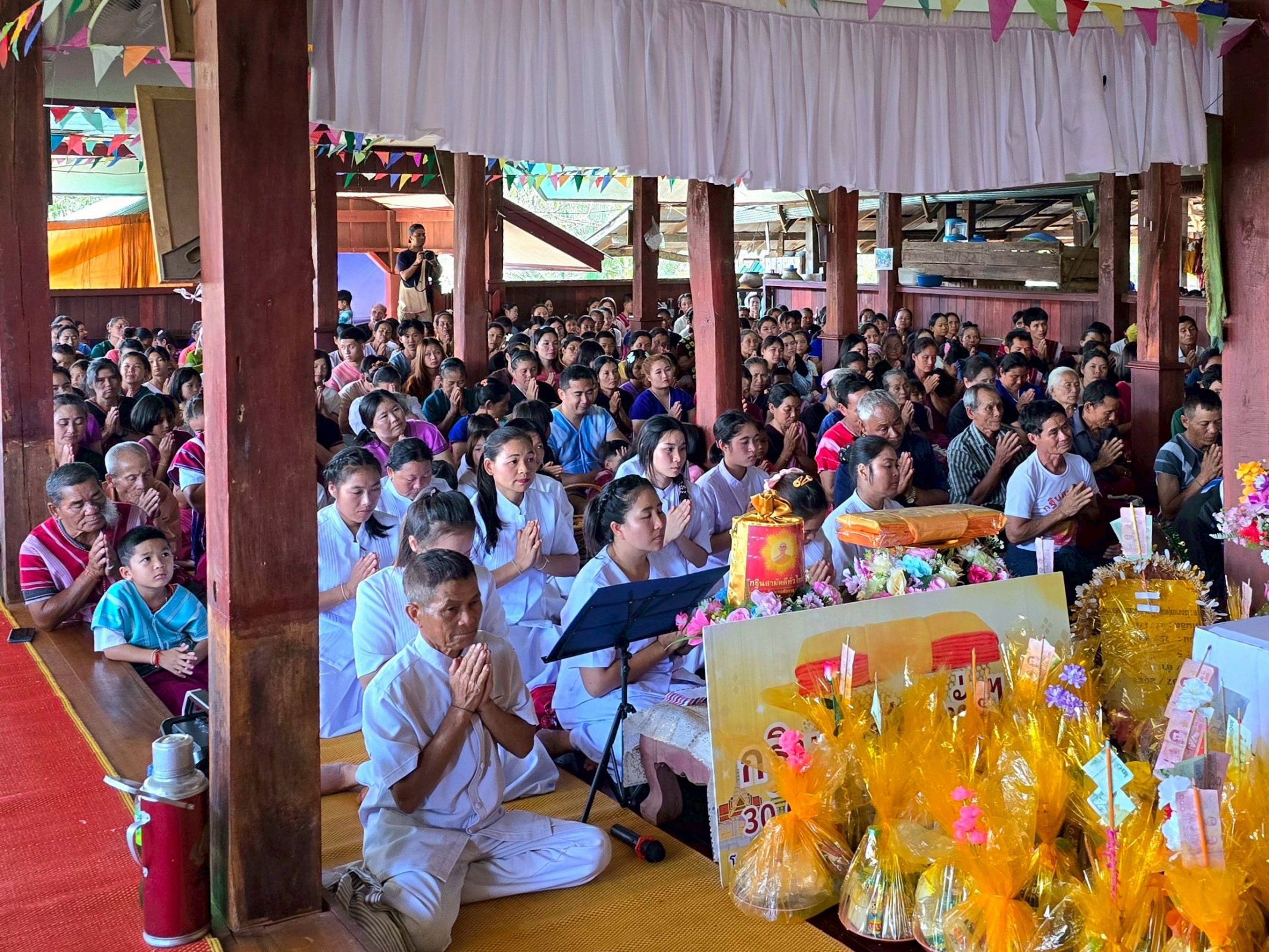 ภาพกล่าวคำถวายกฐินที่พักสงฆ์​ไตรรงค์​คีรี