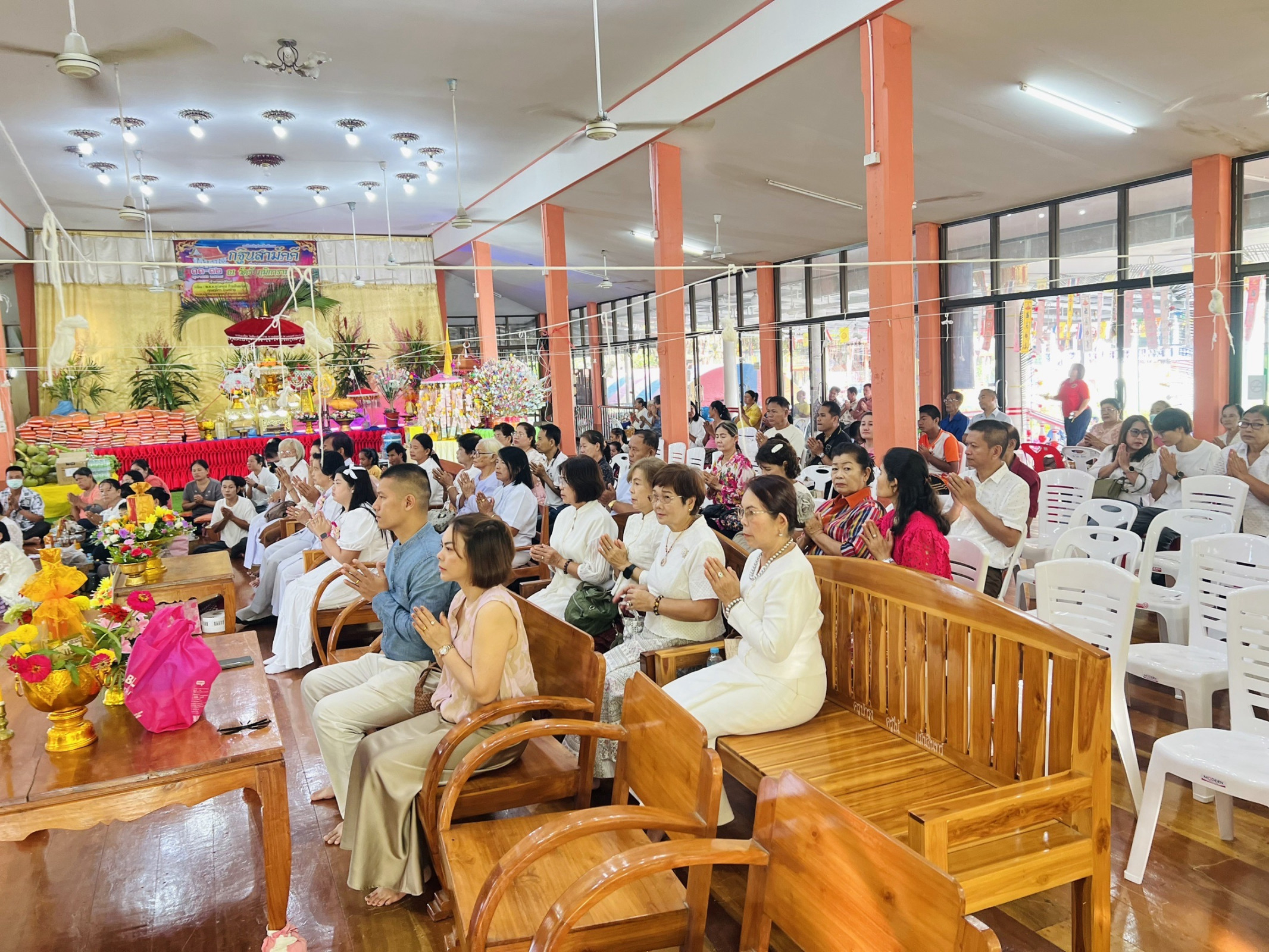 ภาพร่วมพิธีกรรมวัดชัยภูมิการาม