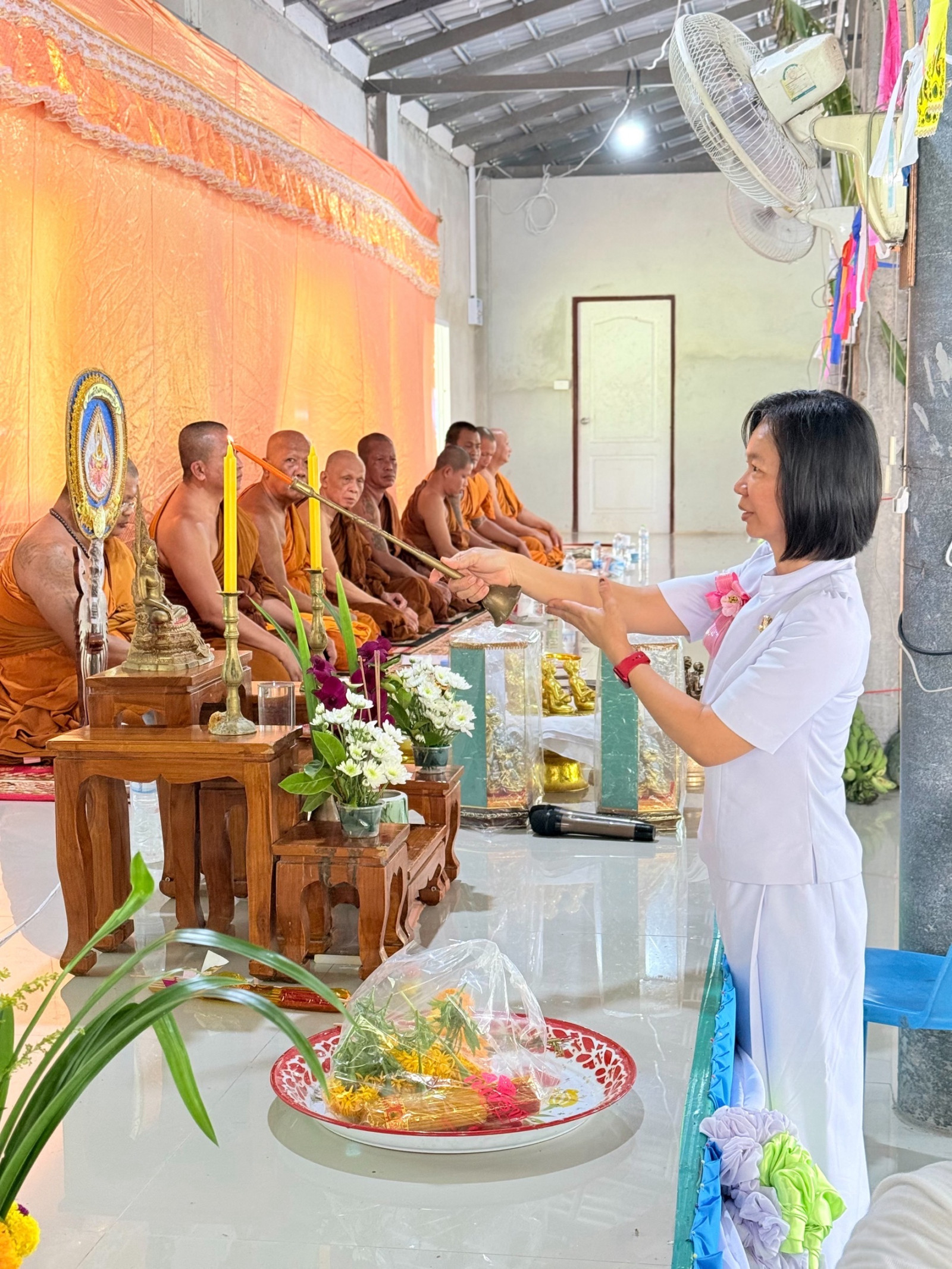 ภาพร่วมพิธีกรรมที่พักสงฆ์บ้านโคกสมอ