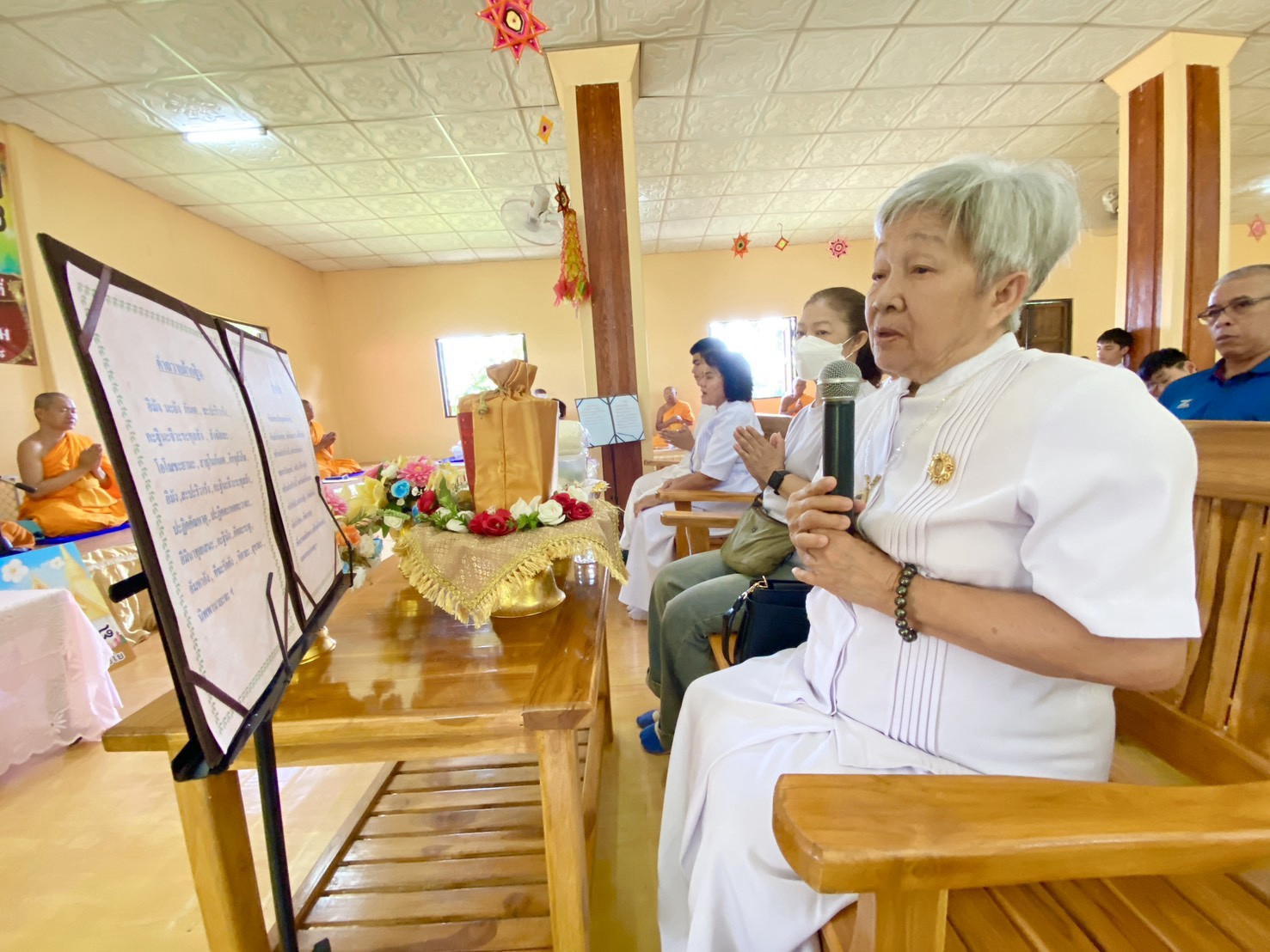 ภาพกล่าวคำถวายกฐินวัดถ้ำธาราสวรรค์