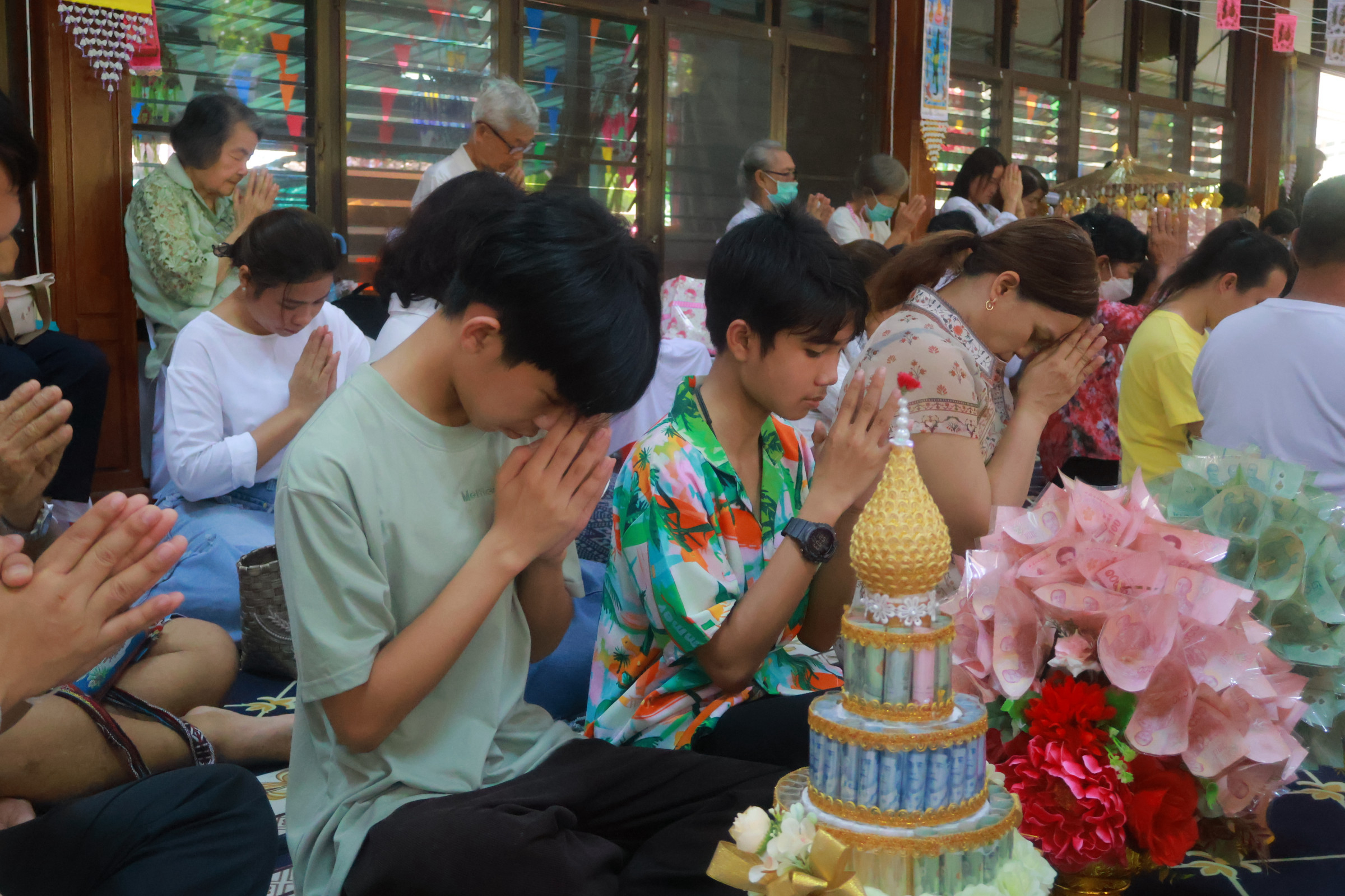 ภาพร่วมพิธีกรรมวัดป่านาบุญ
