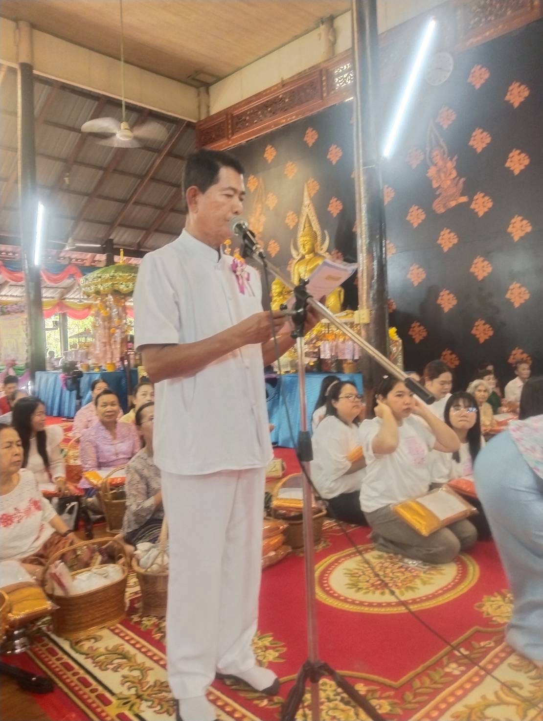 ภาพกล่าวคำถวายกฐินวัดสังฆาราม