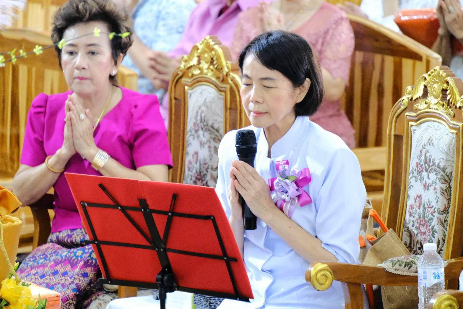 ภาพกล่าวคำถวายกฐินวัดสันติพลาราม