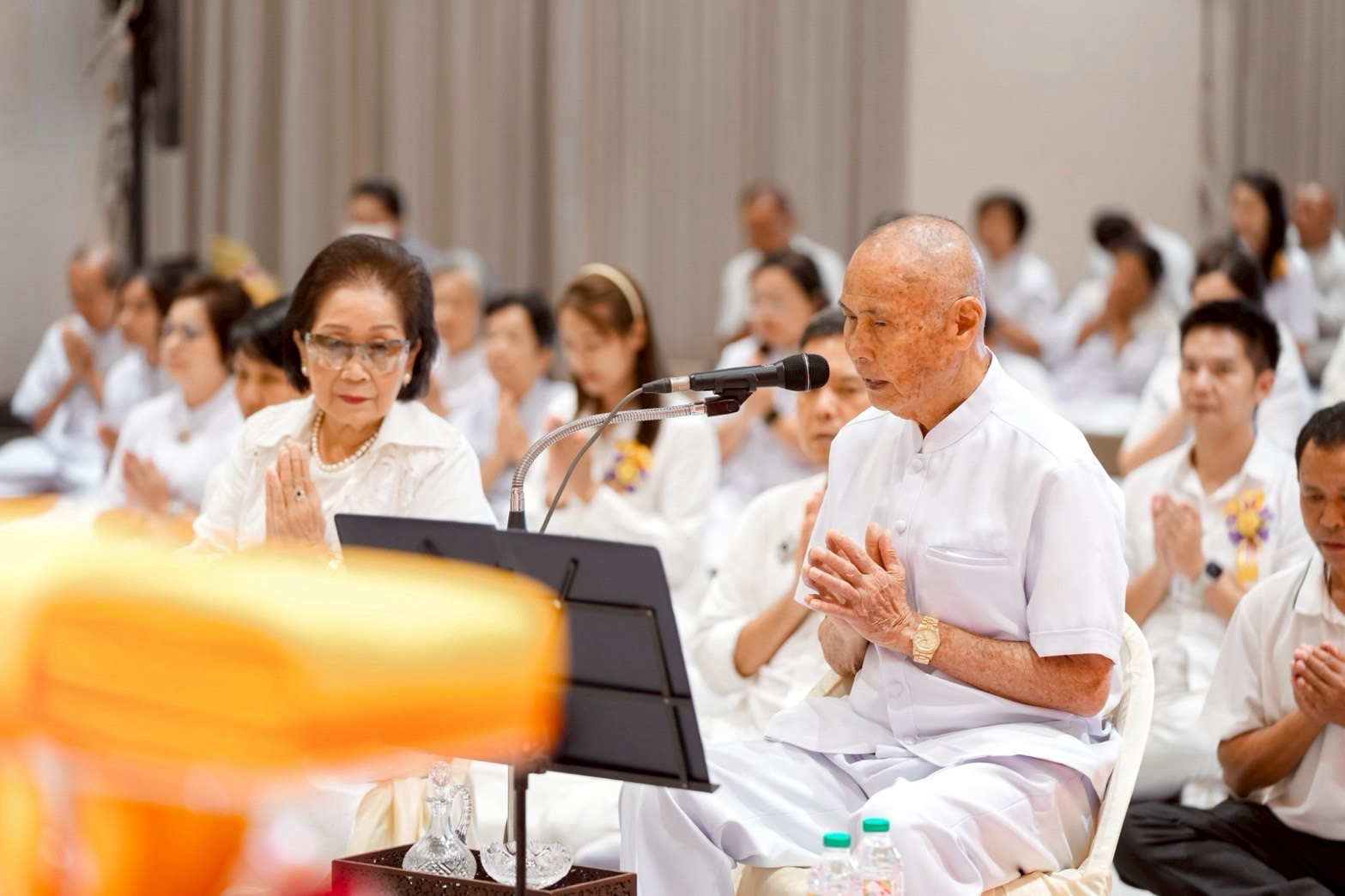 ภาพกล่าวคำถวายกฐินศูนย์ปฏิบัติธรรมอุทัยแสง