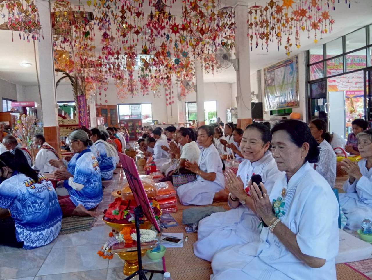 ภาพกล่าวคำถวายกฐินที่พักสงฆ์บ้านนาเจริญใต้