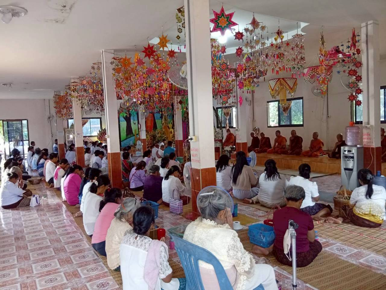 ภาพร่วมพิธีกรรมที่พักสงฆ์บ้านนาเจริญใต้