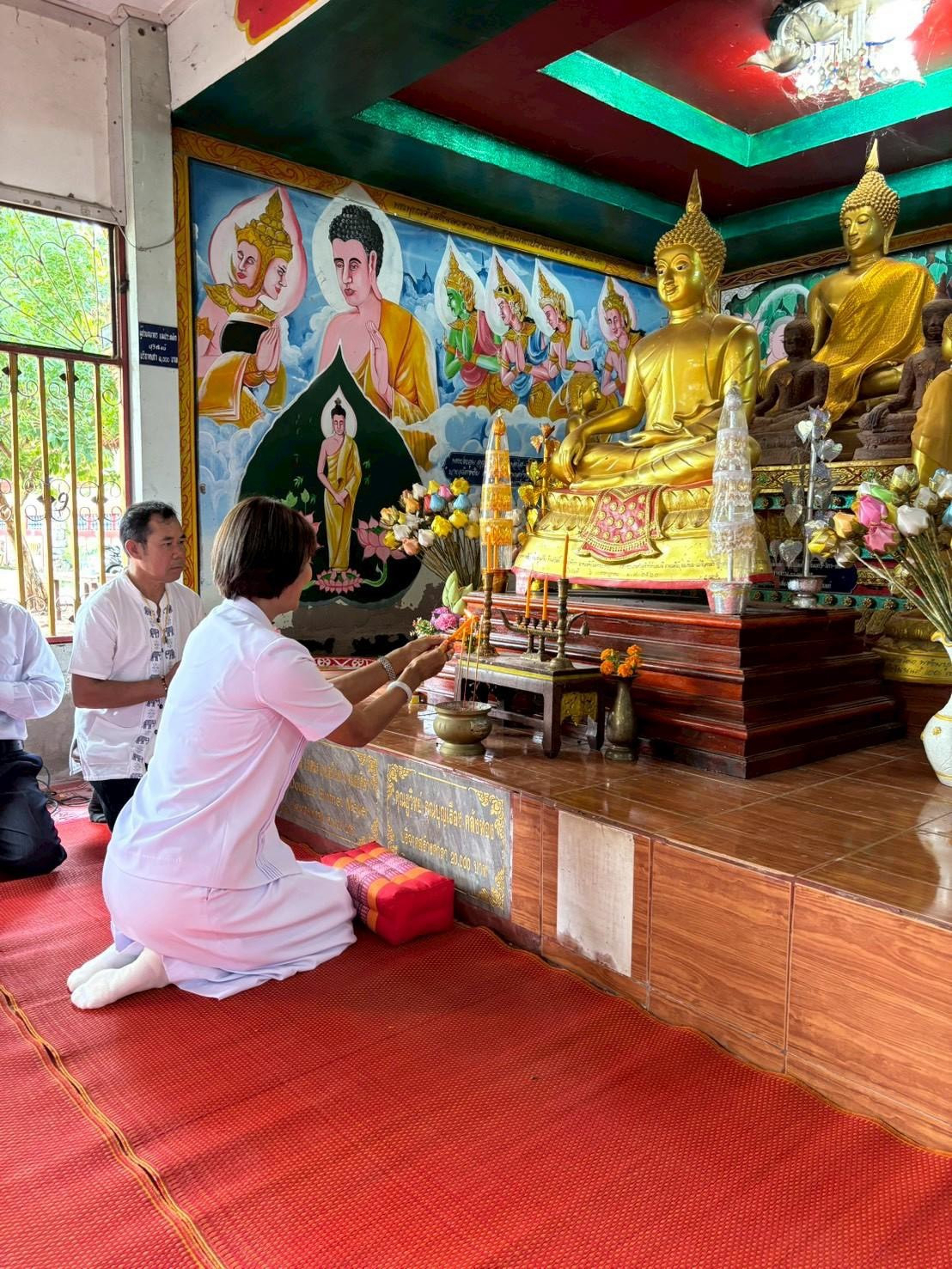 ภาพร่วมพิธีกรรมวัดโนนแต้