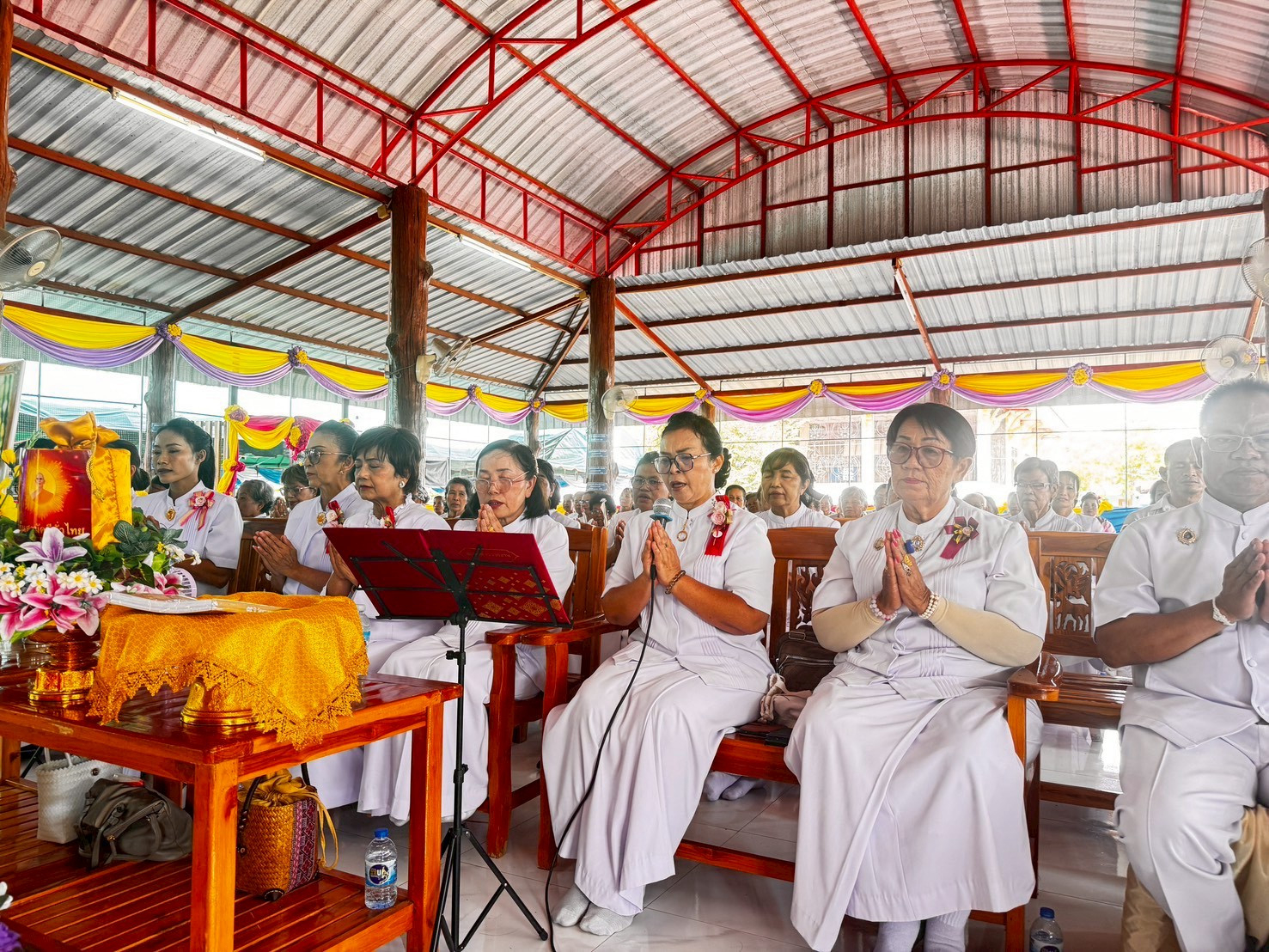 ภาพกล่าวคำถวายกฐินวัดจูมฆ้อง