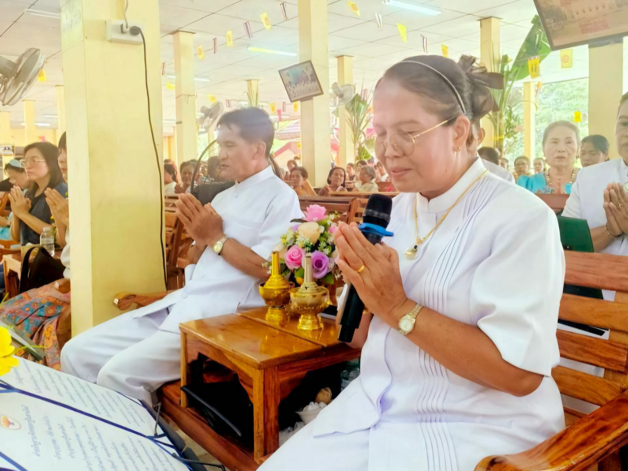 ภาพกล่าวคำถวายกฐินวัดอู่ทอง