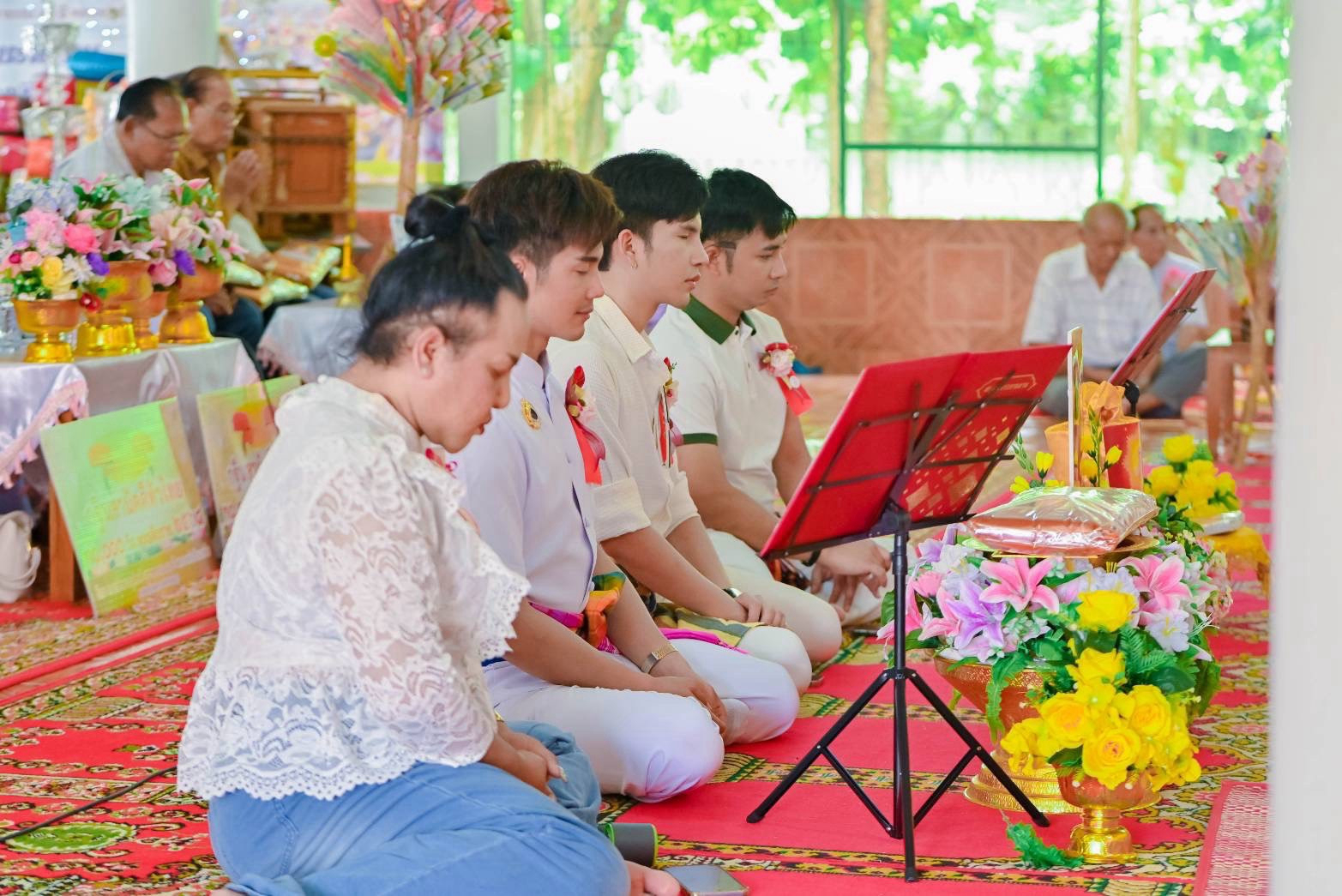 ภาพร่วมพิธีกรรมวัดโนนธาตุงาม