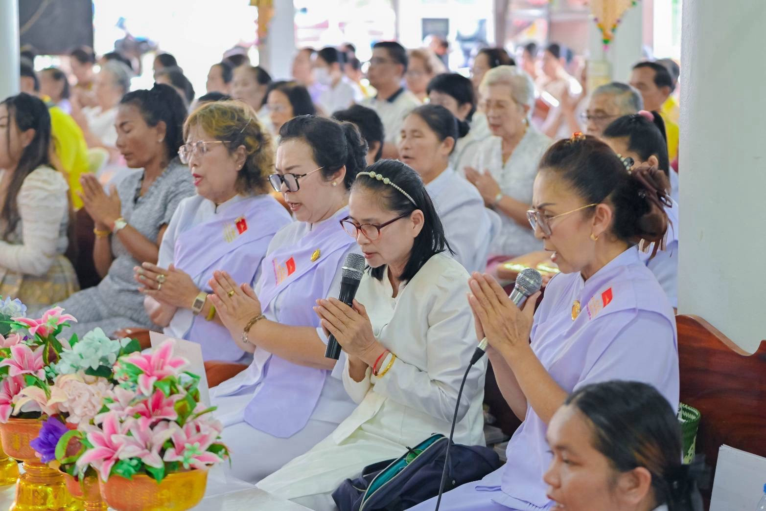 ภาพร่วมพิธีกรรมวัดโนนธาตุงาม