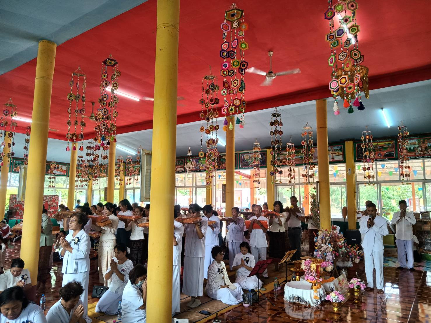 ภาพร่วมพิธีกรรมวัดอรุณคงคาวนาราม