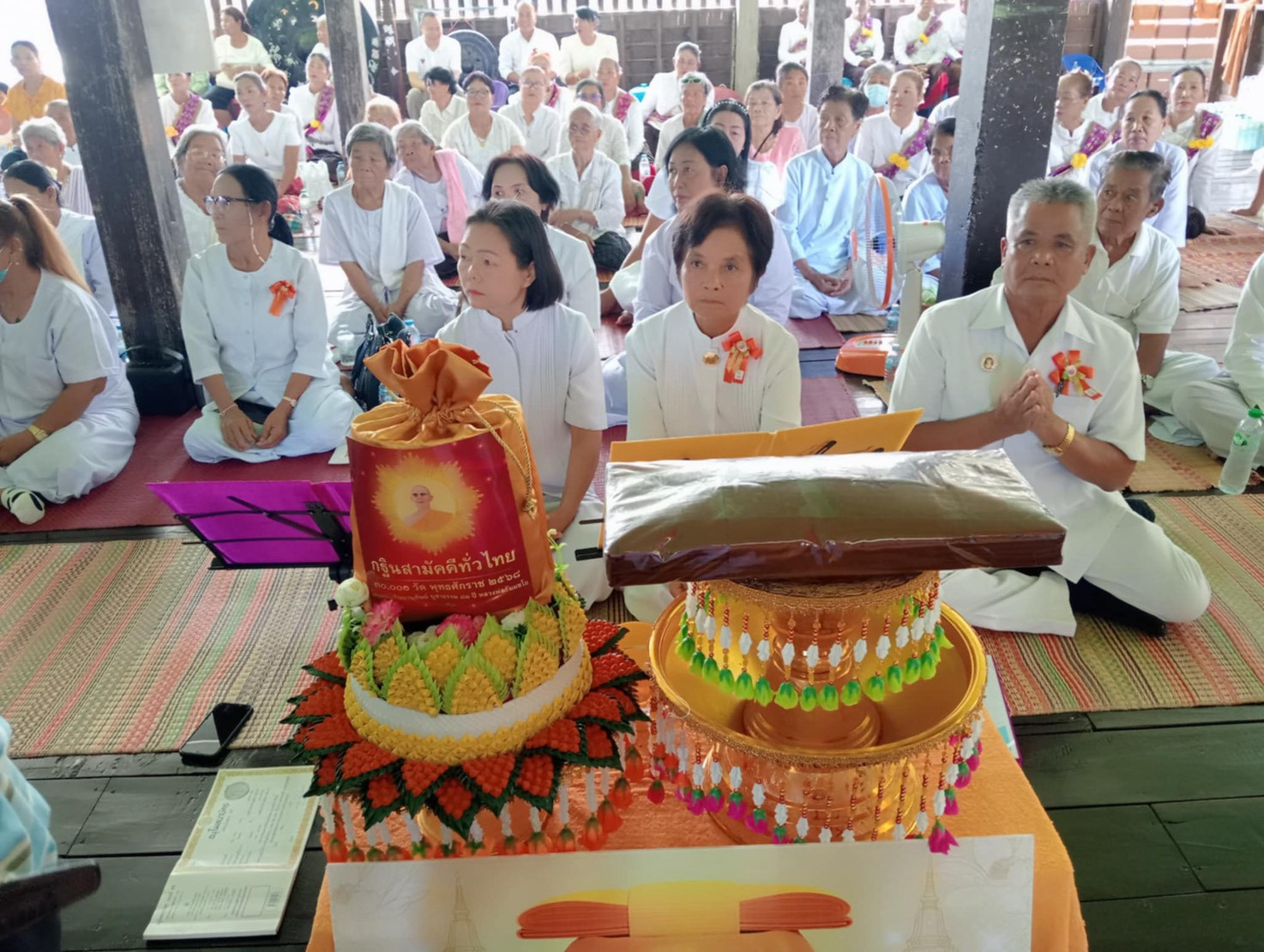 ภาพร่วมพิธีกรรมวัดเวฬุวันวนาราม