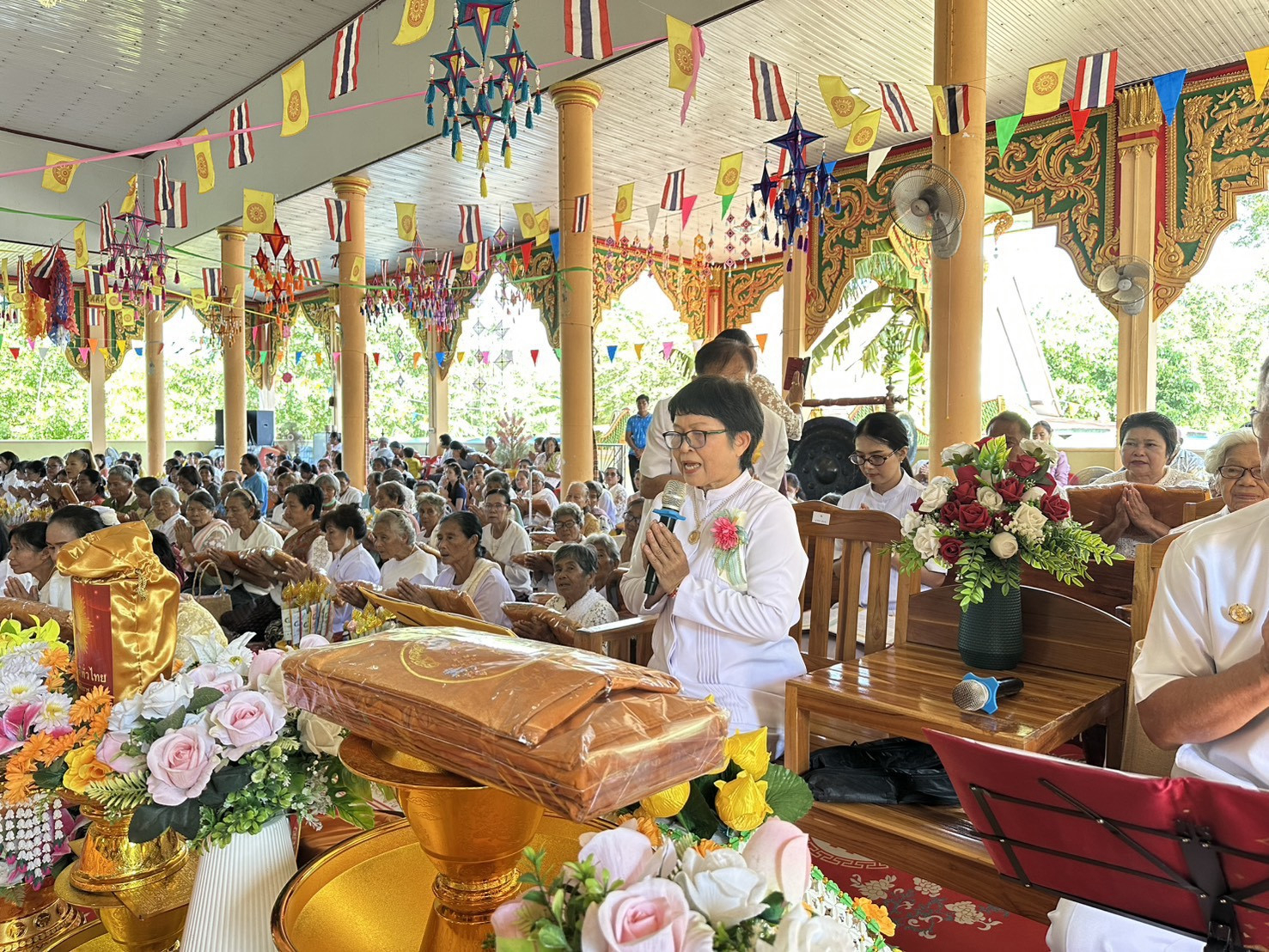 ภาพกล่าวคำถวายกฐินวัดโพธิ์ไทรโนนศิลา