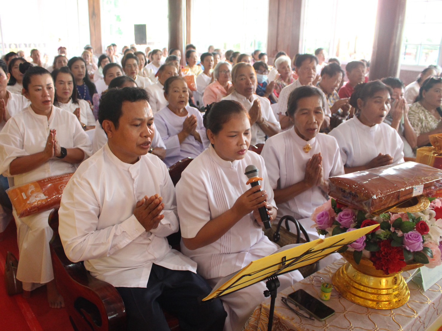 ภาพกล่าวคำถวายกฐินวัดอัมพวัน