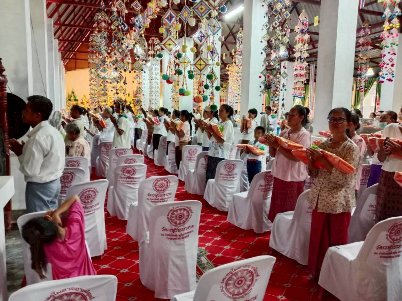 ภาพร่วมพิธีกรรมวัดเวฬุวันวราราม