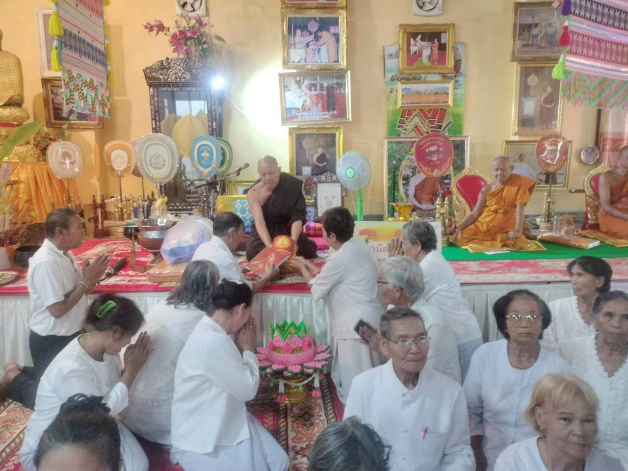 ภาพร่วมพิธีกรรมวัดเวฬุวันวราราม