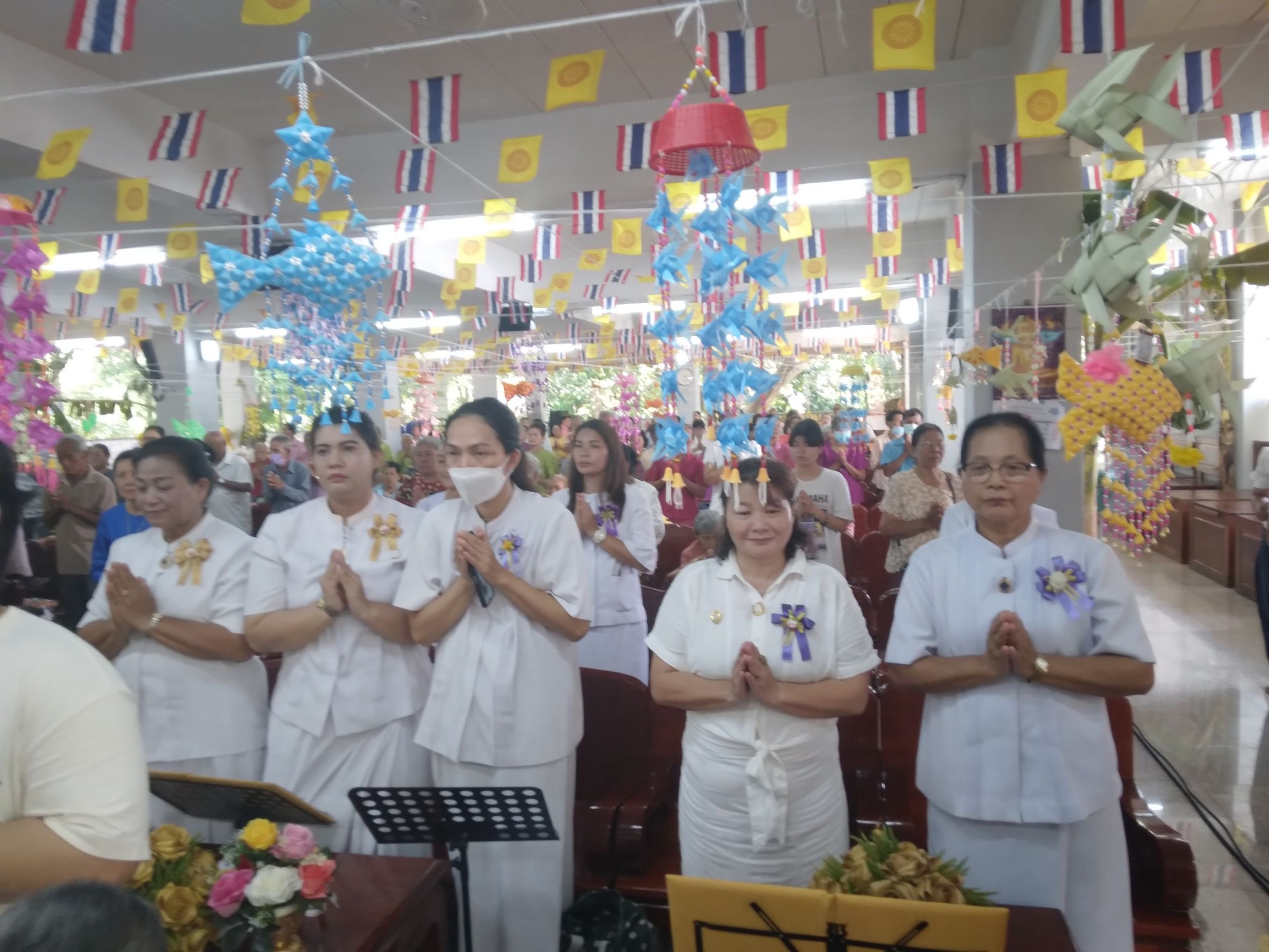 ภาพร่วมพิธีกรรมวัดหญ้าคา