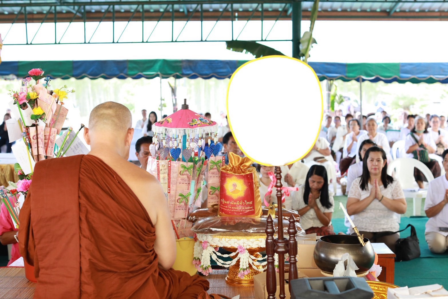 ภาพกล่าวคำถวายกฐินวัดป่าคุณากโร