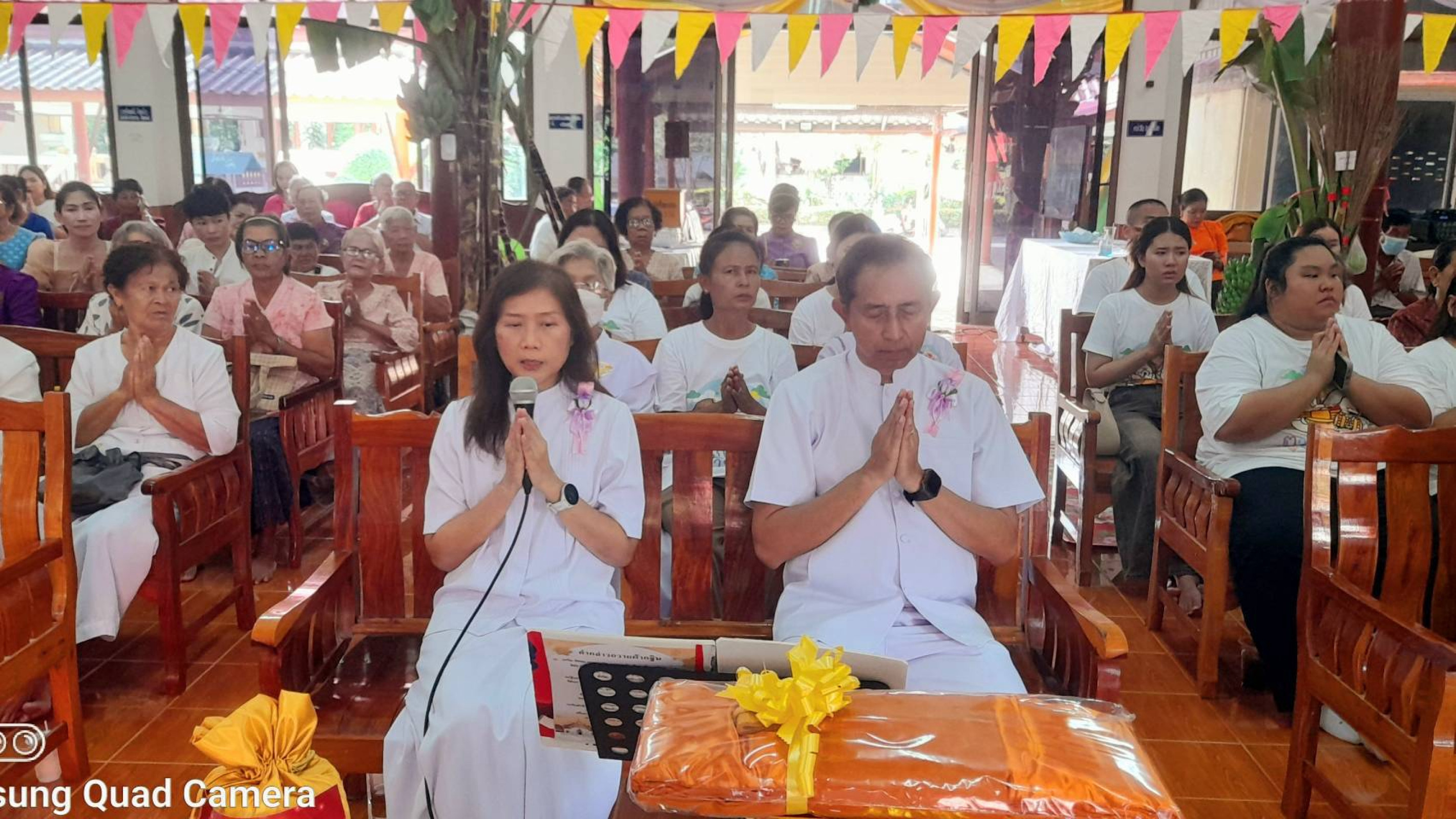 ภาพกล่าวคำถวายกฐินวัดโพธิ์ไทรงาม