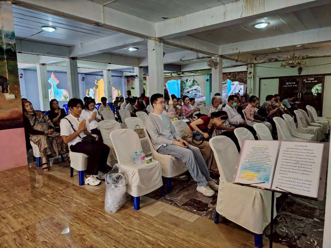 ภาพร่วมพิธีกรรมวัดศิมาลัยทรงธรรม