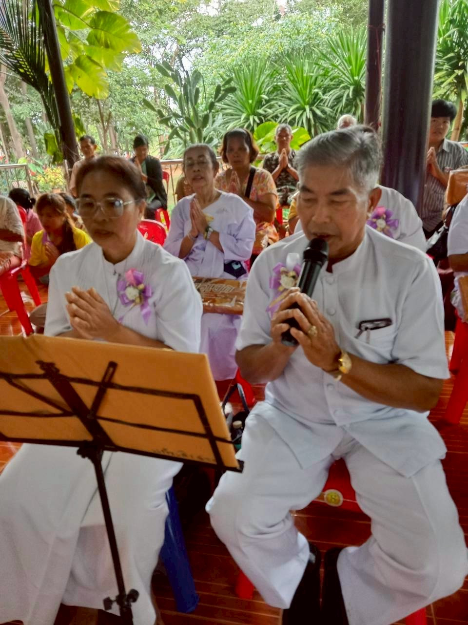 ภาพกล่าวคำถวายกฐินสำนักสงฆ์ป่าหินงาม