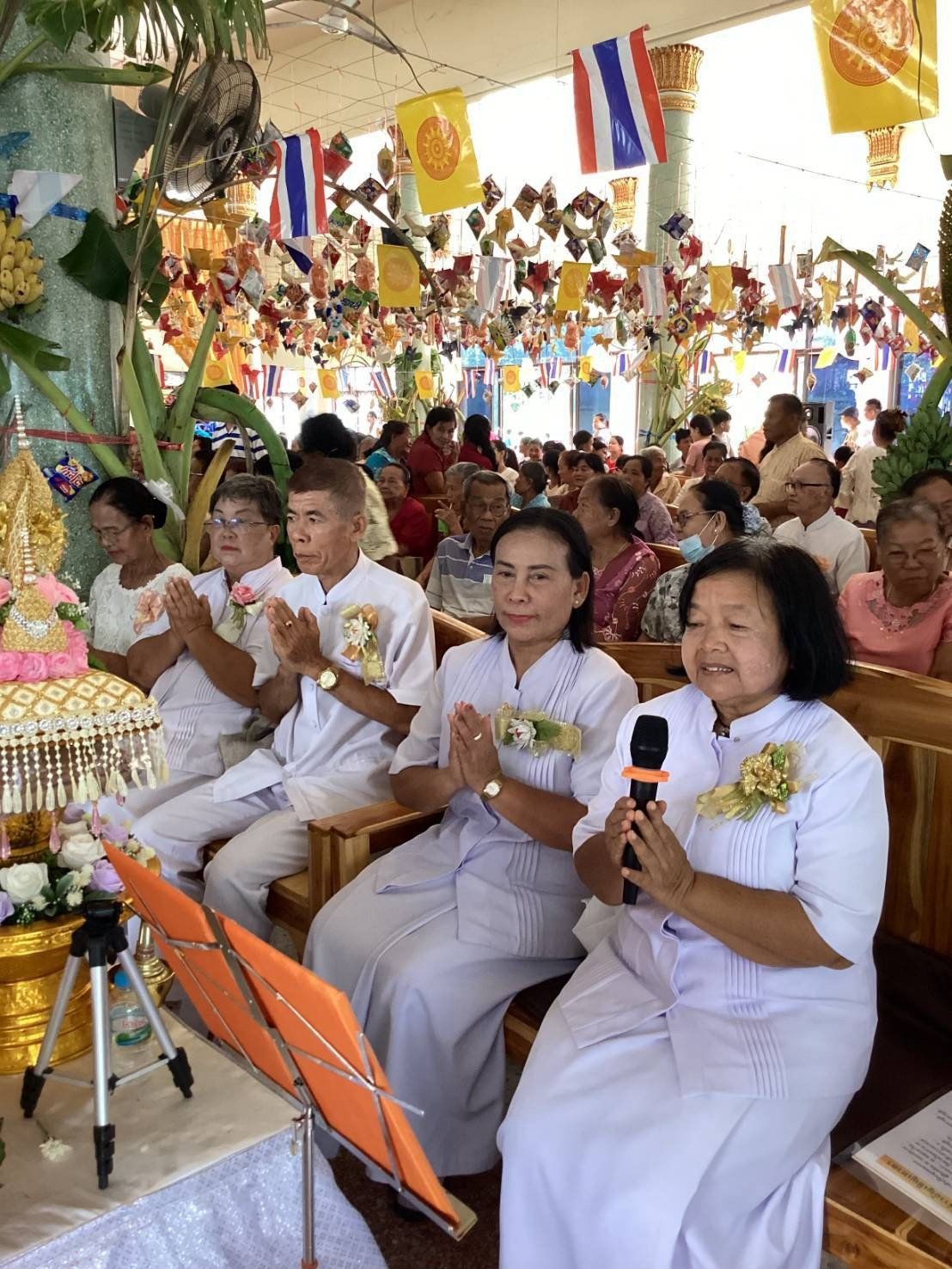 ภาพกล่าวคำถวายกฐินวัดโคกแฝก