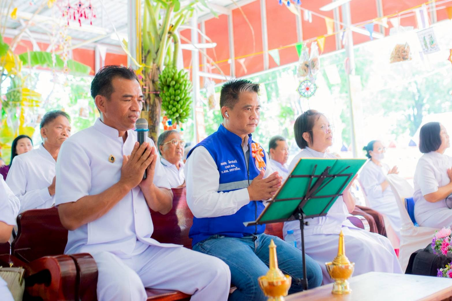 ภาพกล่าวคำถวายกฐินวัดศรีบุญเรือง