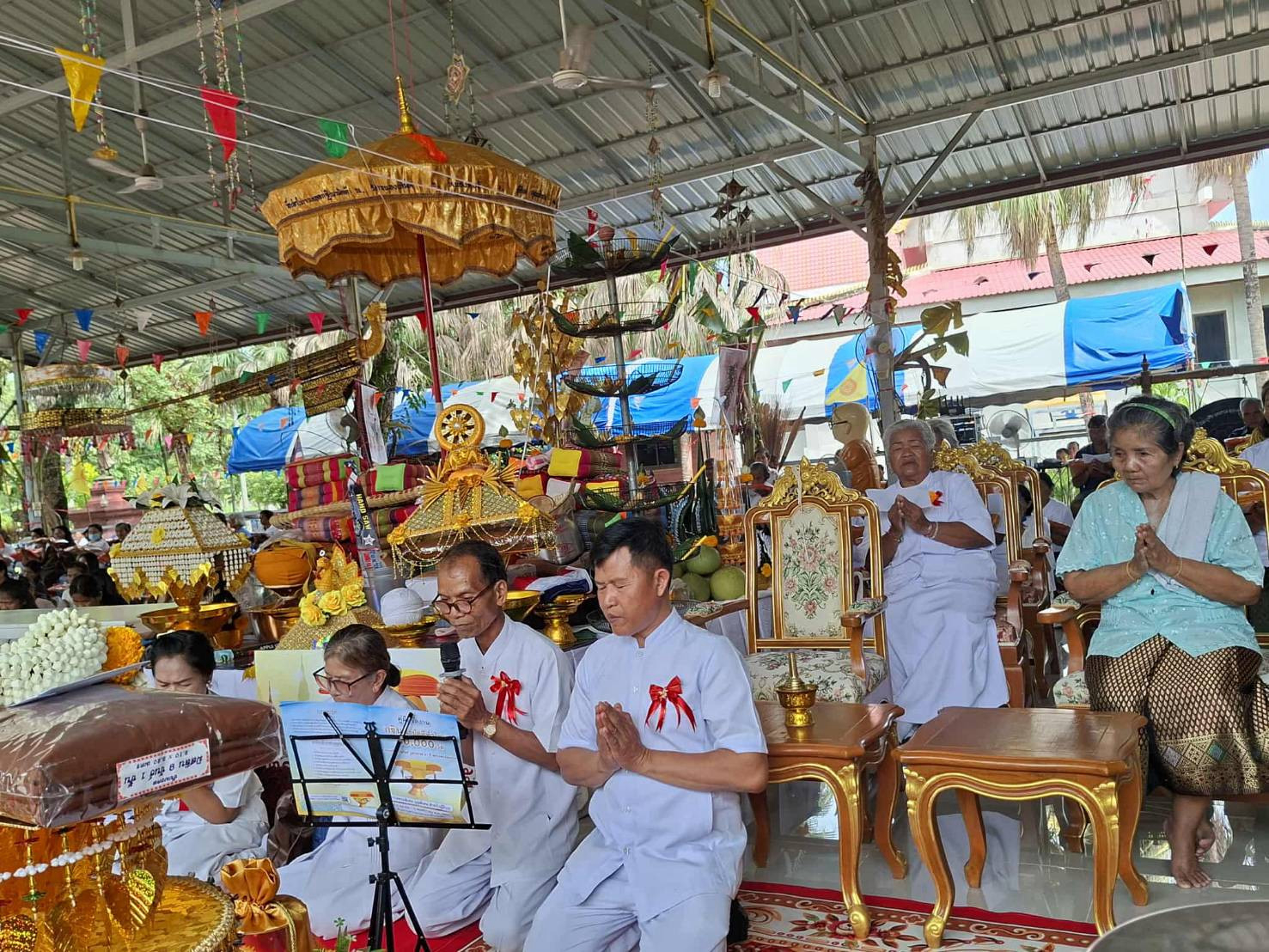 ภาพกล่าวคำถวายกฐินวัดหนองเสม็ด