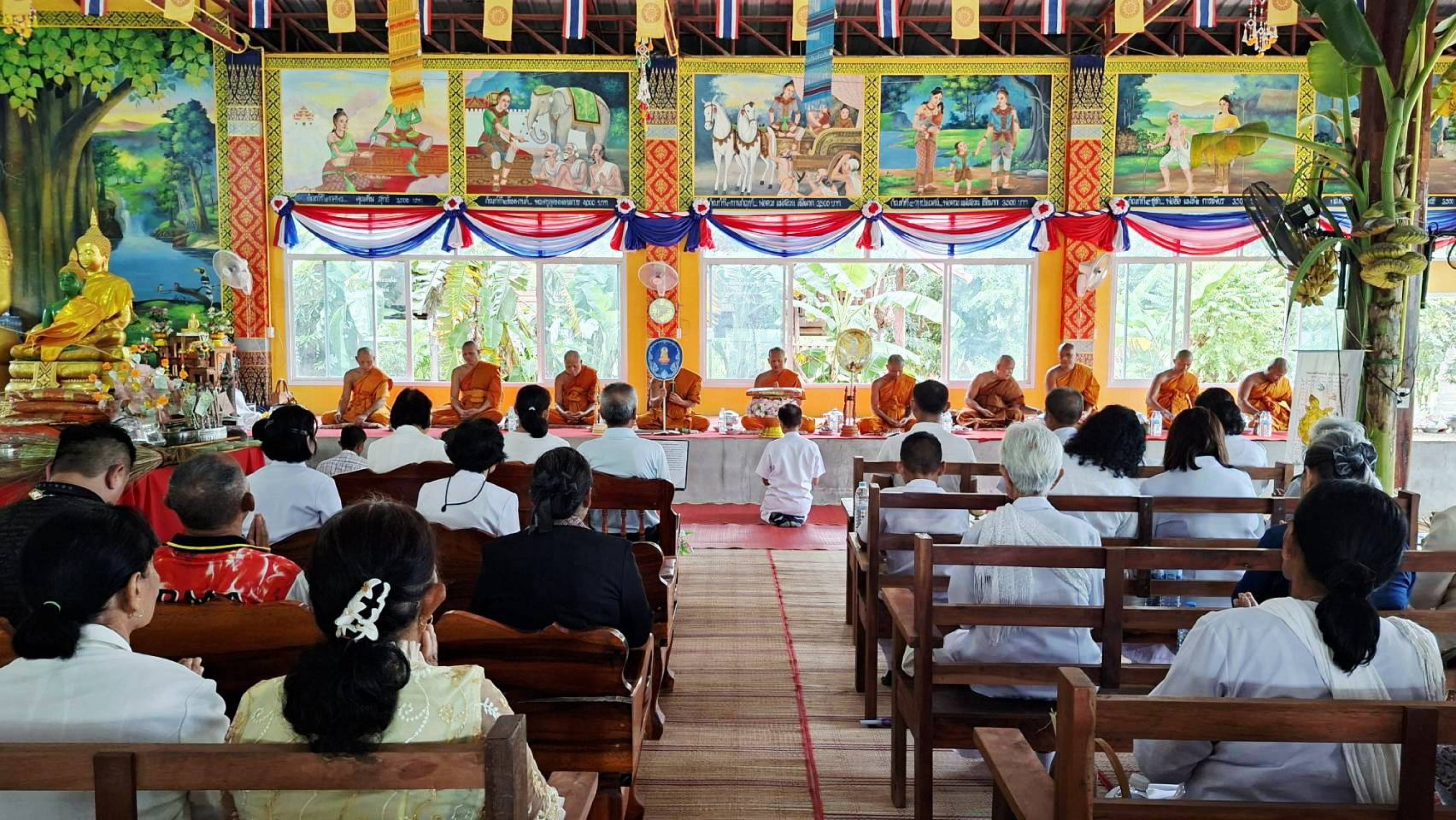 ภาพร่วมพิธีกรรมที่พักสงฆ์วัดป่าอุดมสุข-บ้านโคกเก่า