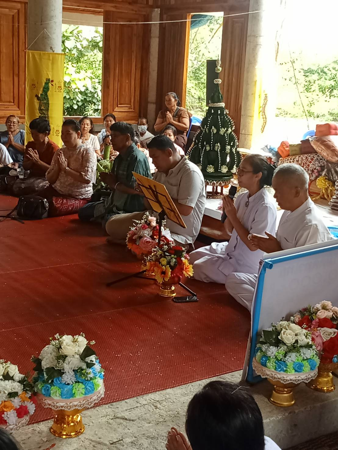 ภาพกล่าวคำถวายกฐินวัดตรีพัฒนาราม