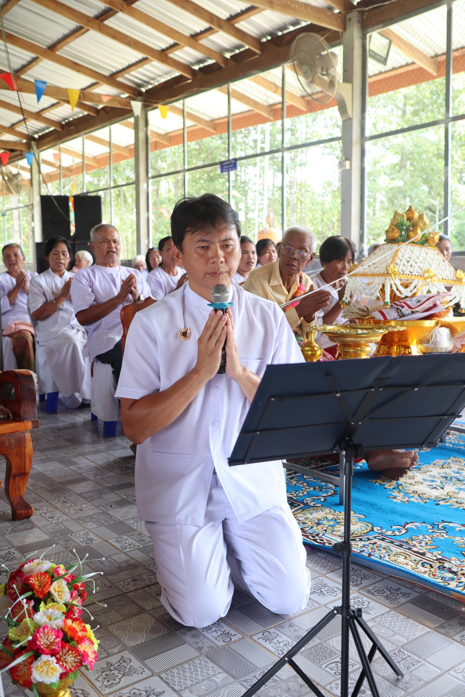 ภาพร่วมพิธีกรรมที่พักสงฆ์ป่าสระคู