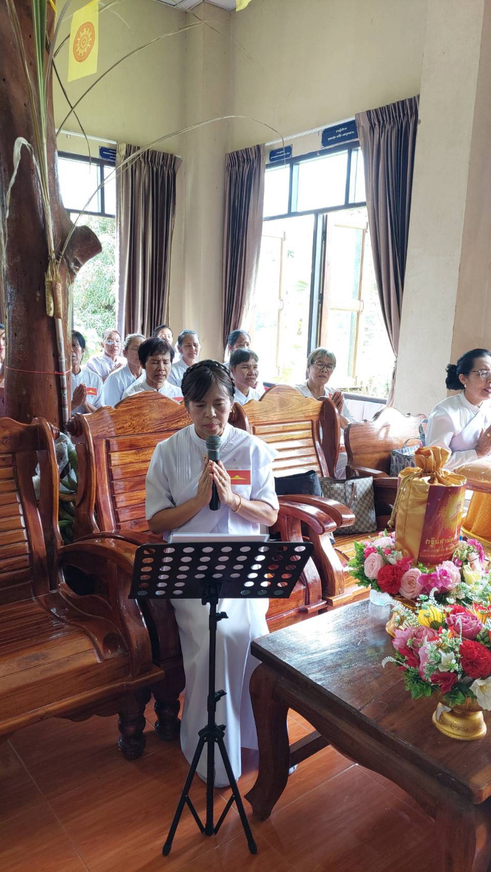 ภาพกล่าวคำถวายกฐินวัดป่าหนองตะเคียน