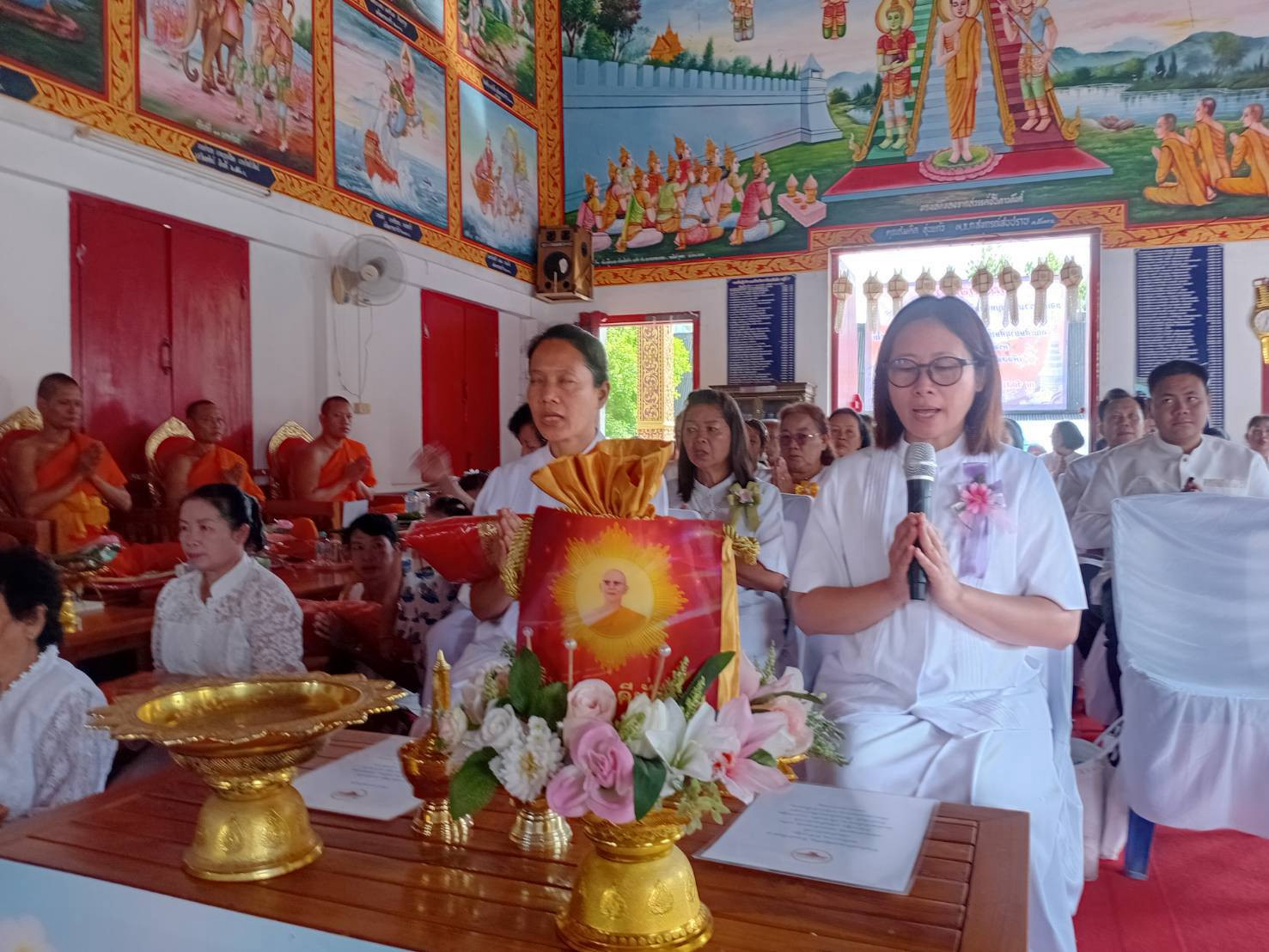 ภาพกล่าวคำถวายกฐินวัดสมัยชัย