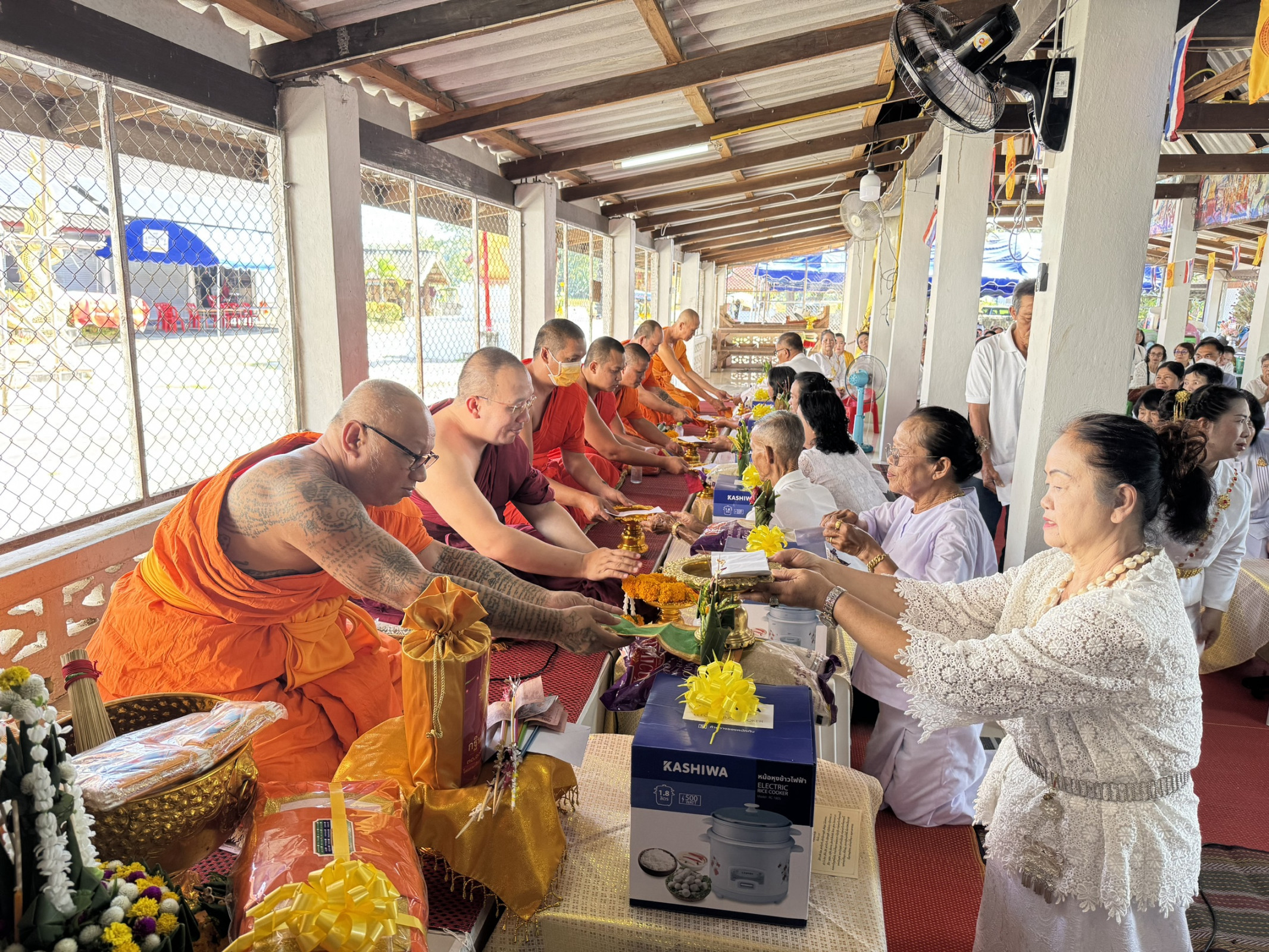 ภาพร่วมพิธีกรรมวัดปันเต้า