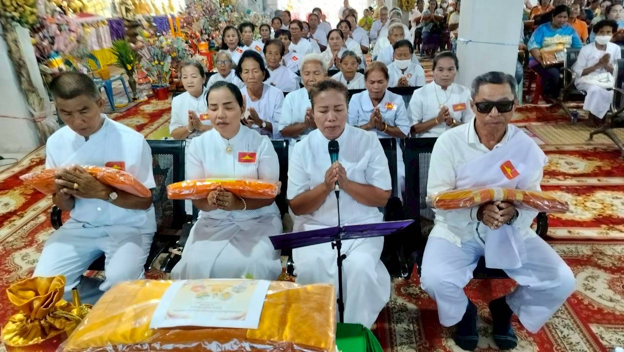 ภาพกล่าวคำถวายกฐินวัดป่ามัน