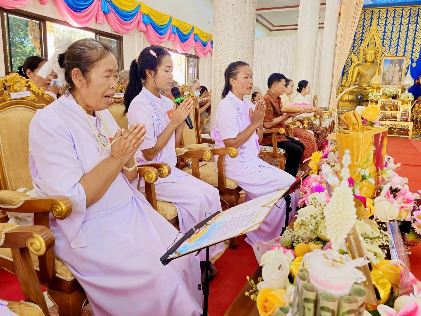 ภาพกล่าวคำถวายกฐินวัดบ้านถนนกระสัง