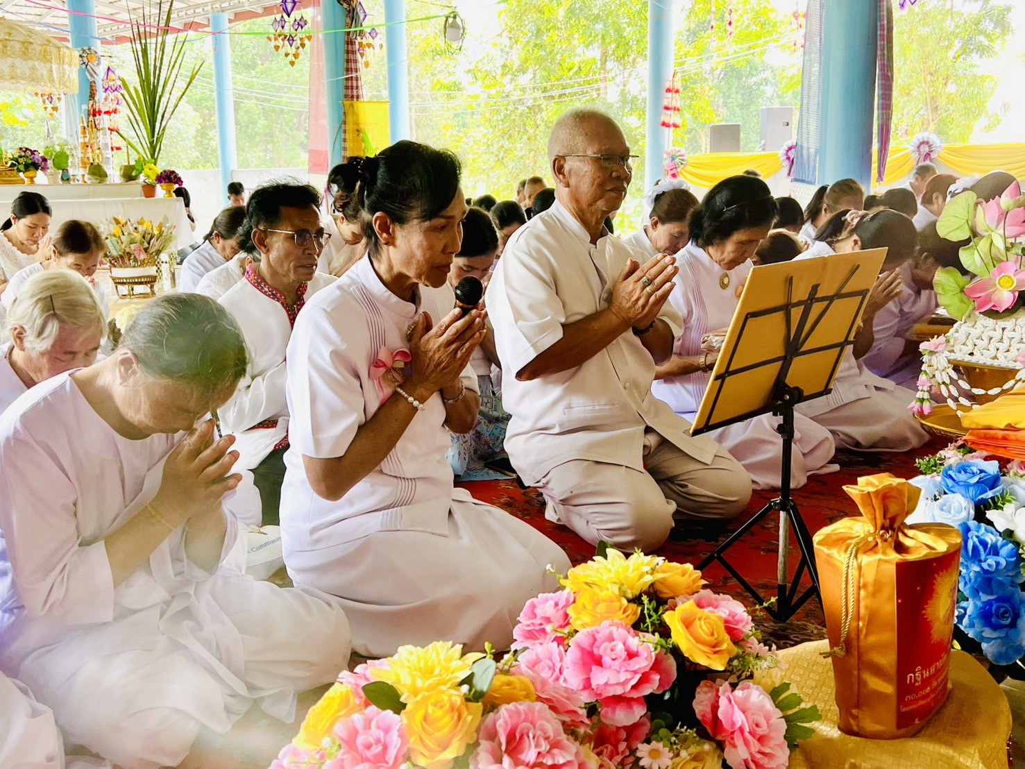 ภาพกล่าวคำถวายกฐินวัดสานแว้เจริญธรรม